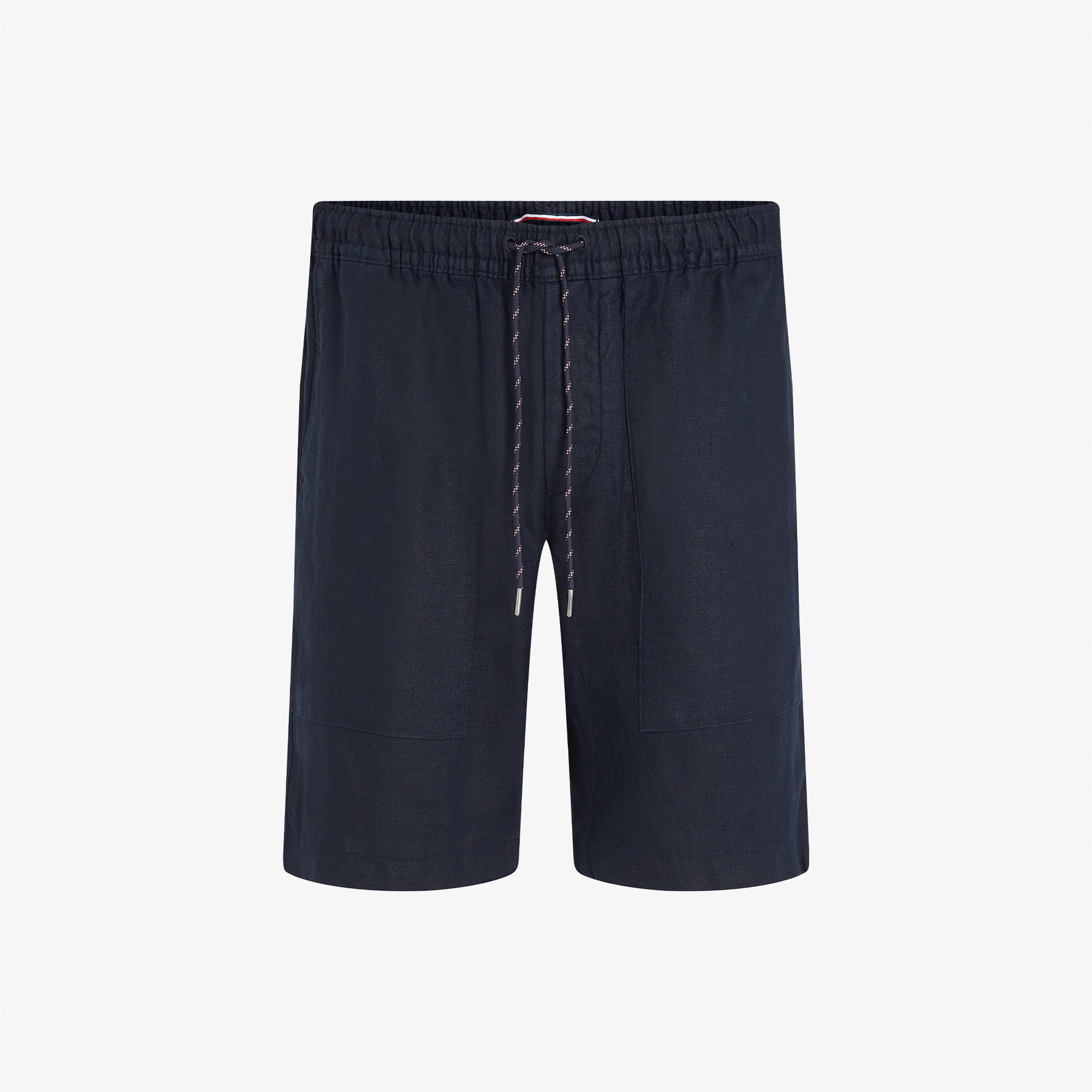 Tommy Hilfiger Harlem Solid Linen Po Utility Erkek Siyah Şort