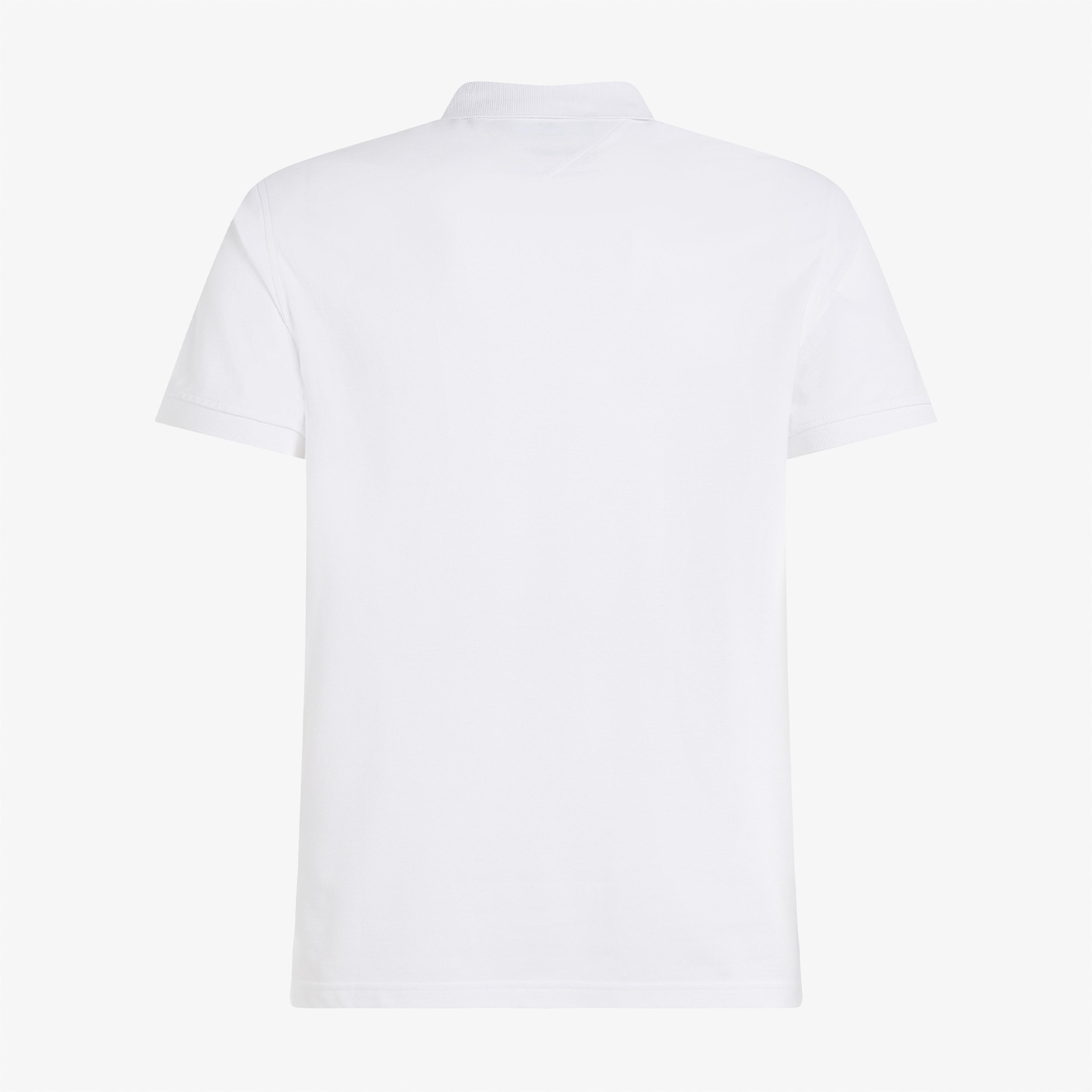 Tommy Hilfiger Zip Tip Slim Erkek Beyaz Polo