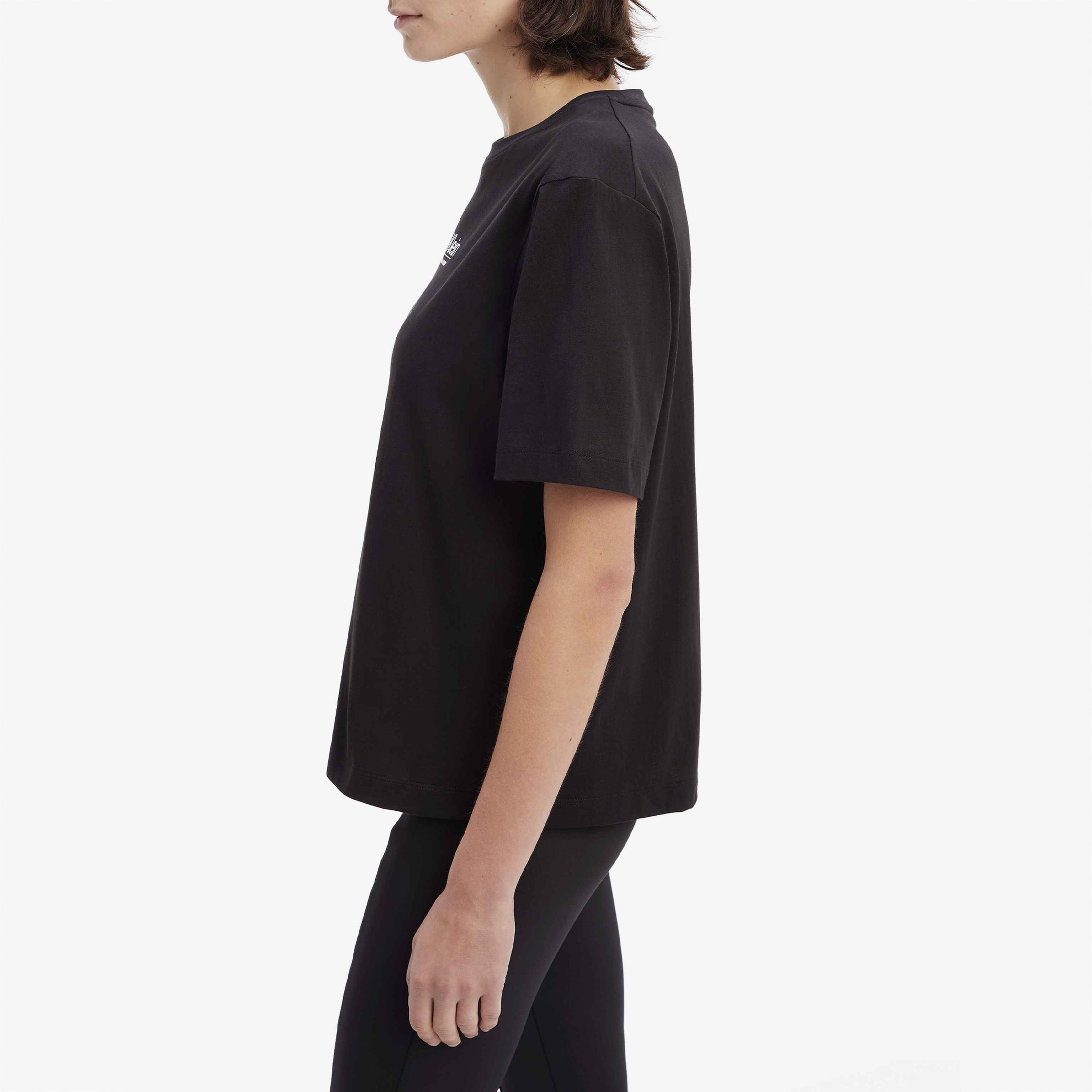 Calvin Klein Coordinates Logo Graphic Siyah Kadın T-Shirt