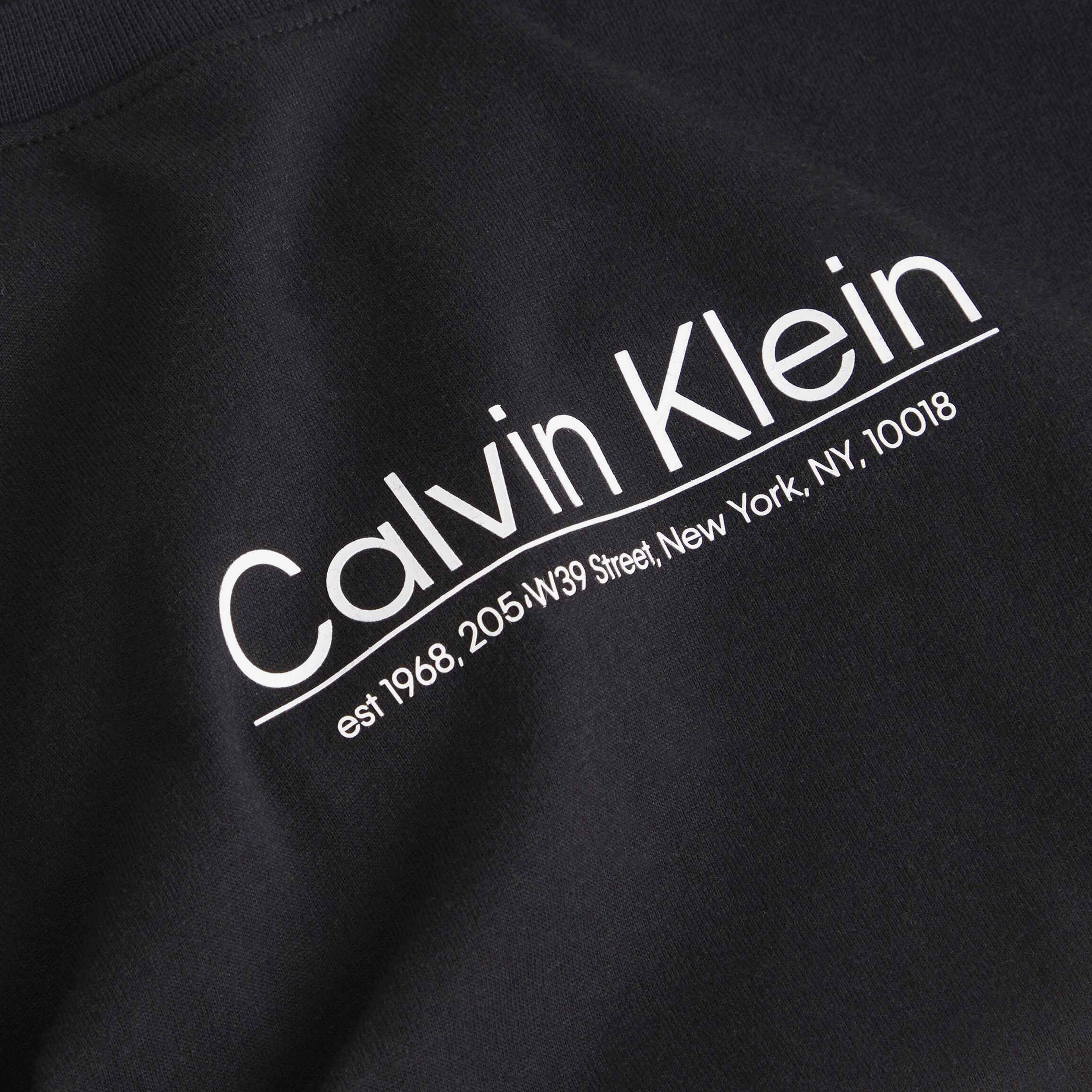 Calvin Klein Coordinates Logo Graphic Siyah Kadın T-Shirt