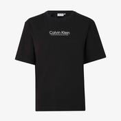 Calvin Klein Coordinates Logo Graphic Siyah Kadın T-Shirt