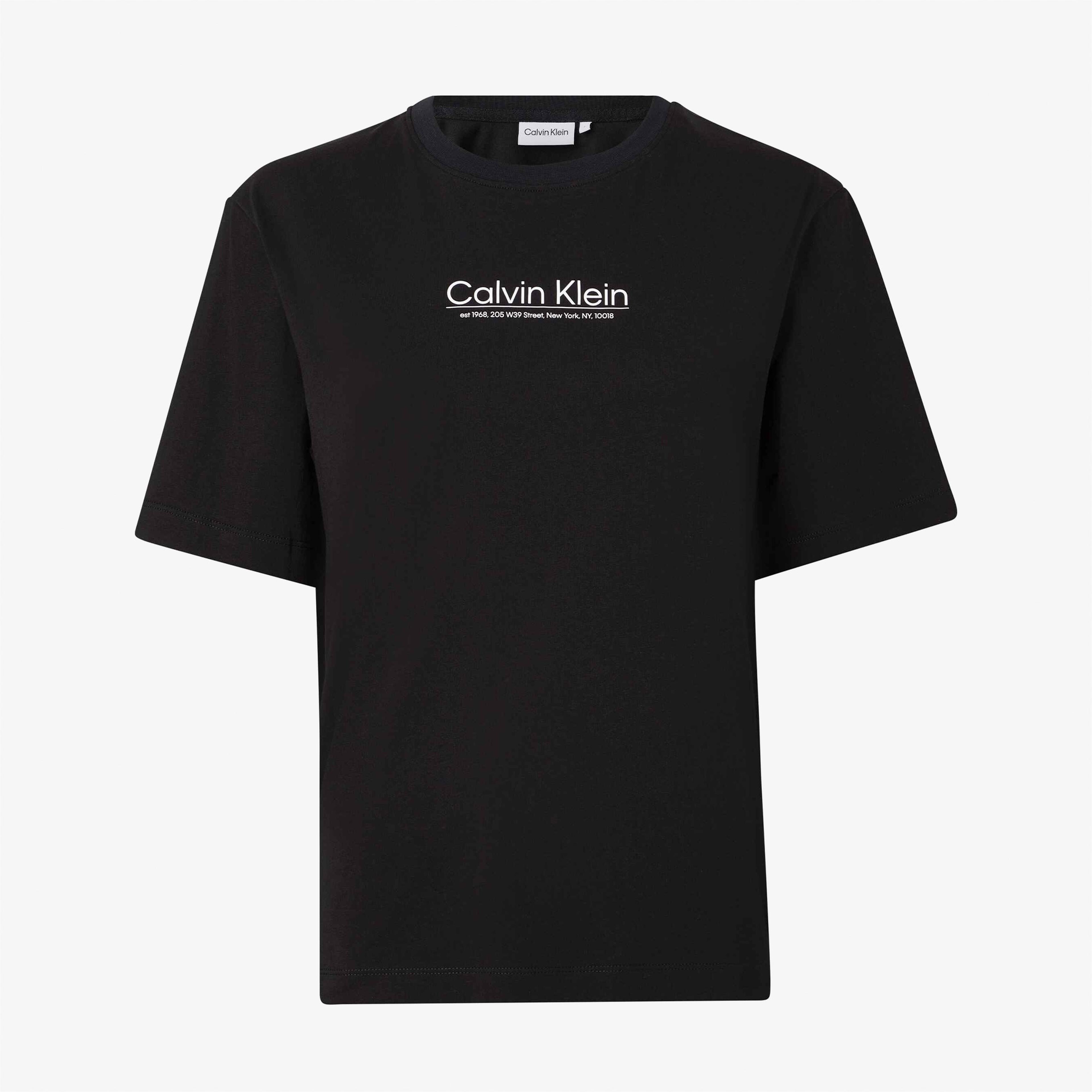 Calvin Klein Coordinates Logo Graphic Siyah Kadın T-Shirt