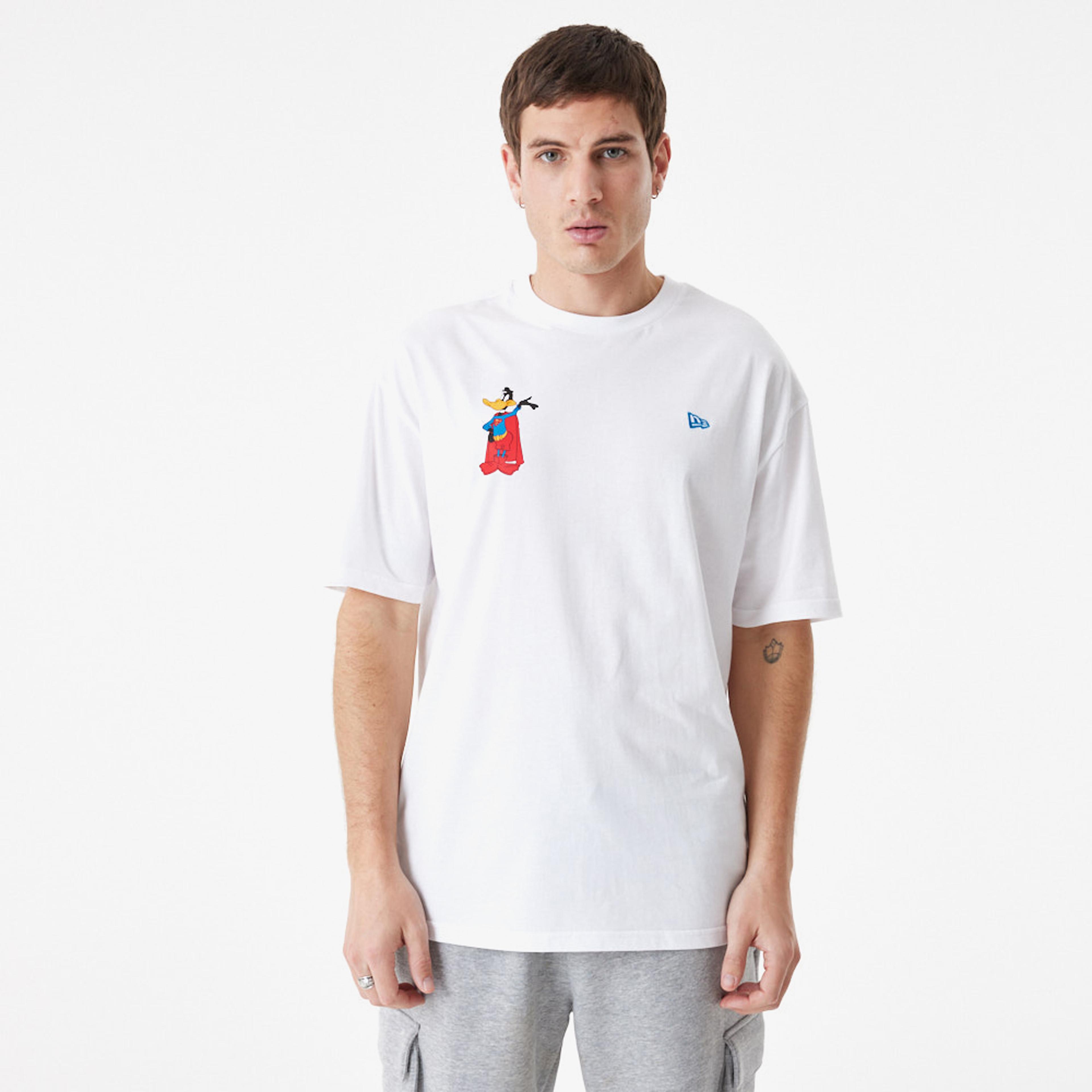 New Era Superhero Character Looney Tunes Mashups Erkek Beyaz T-Shirt