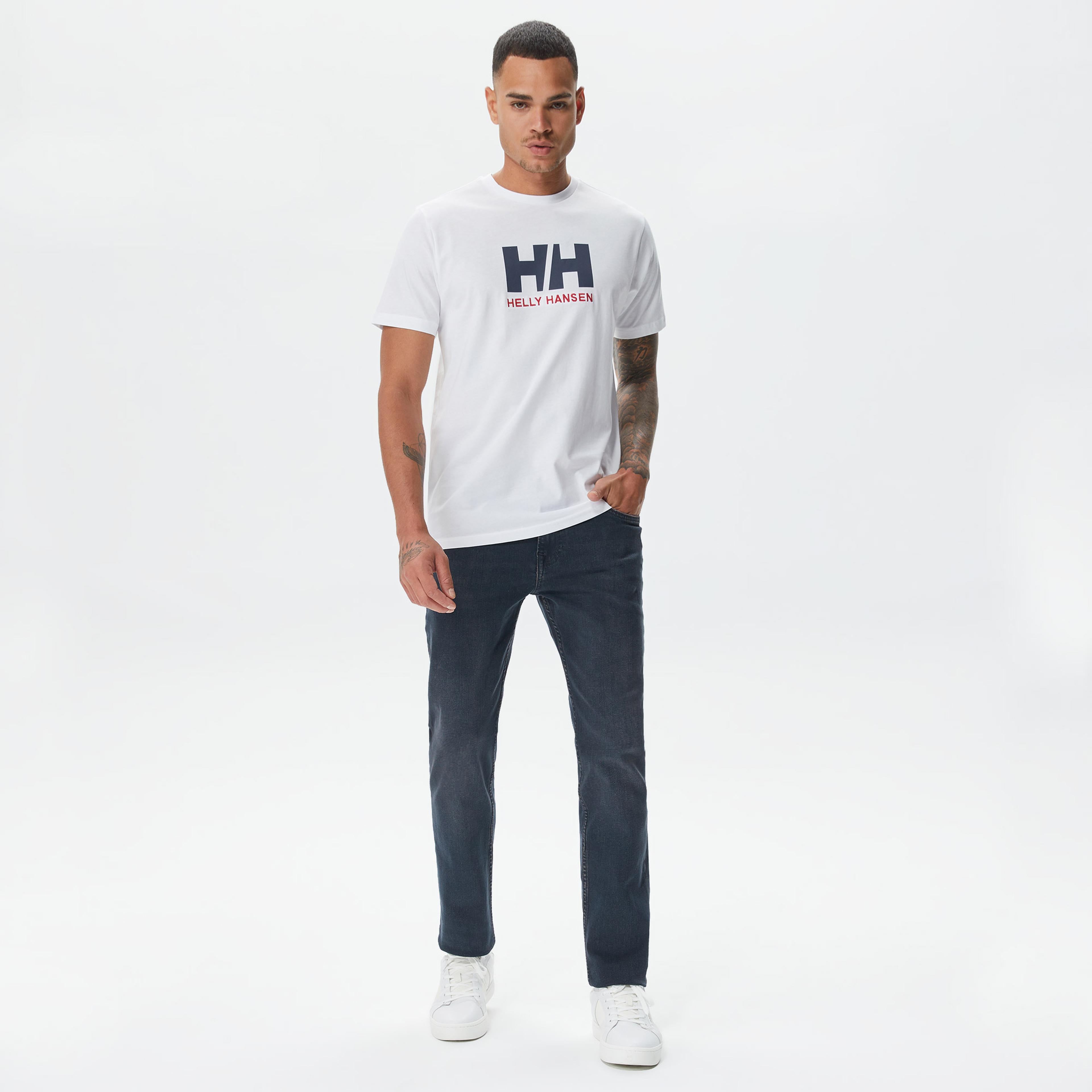 Helly Hansen HH Logo Erkek Beyaz T-Shirt