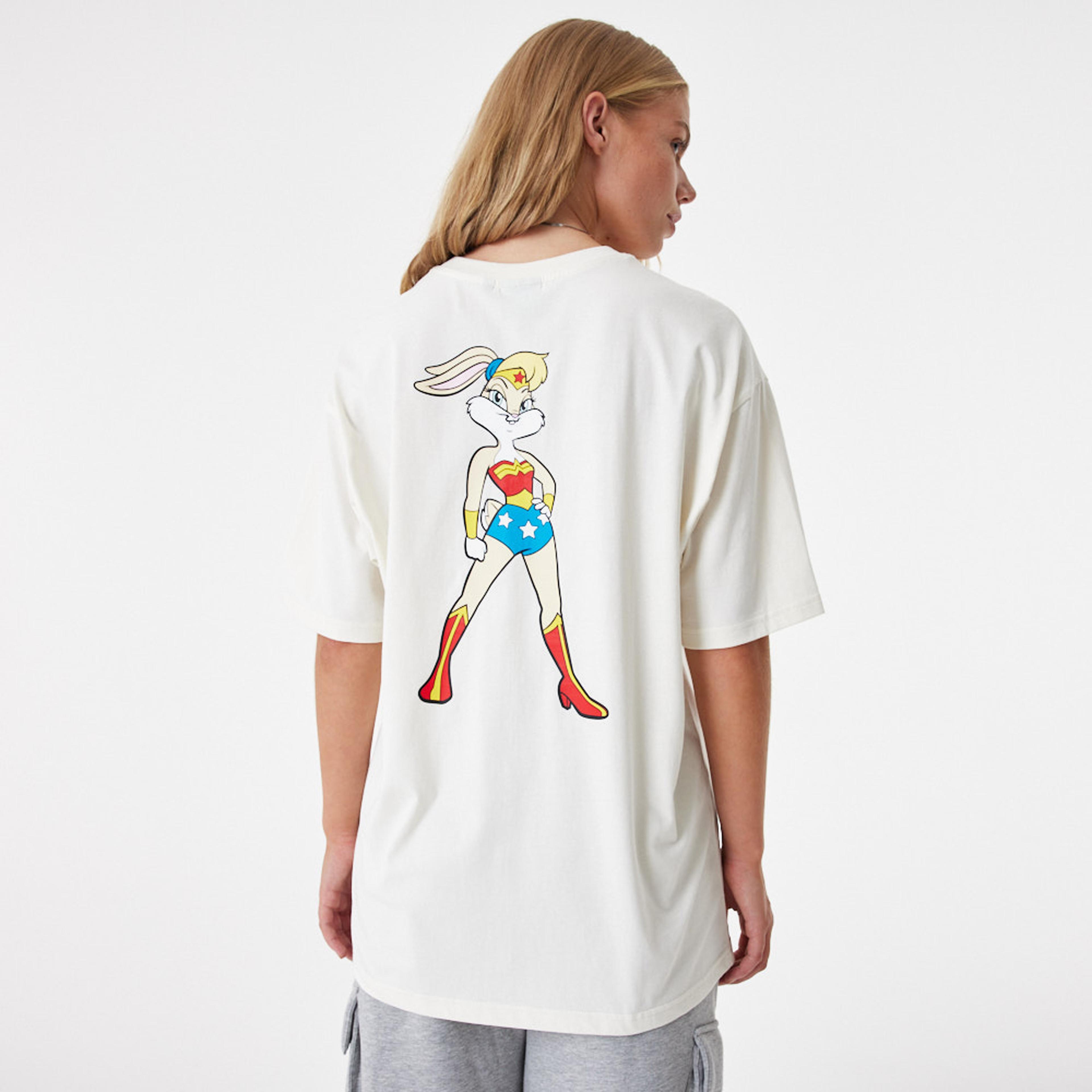 New Era Superhero Character Looney Tunes Mashups Unisex Beyaz T-Shirt