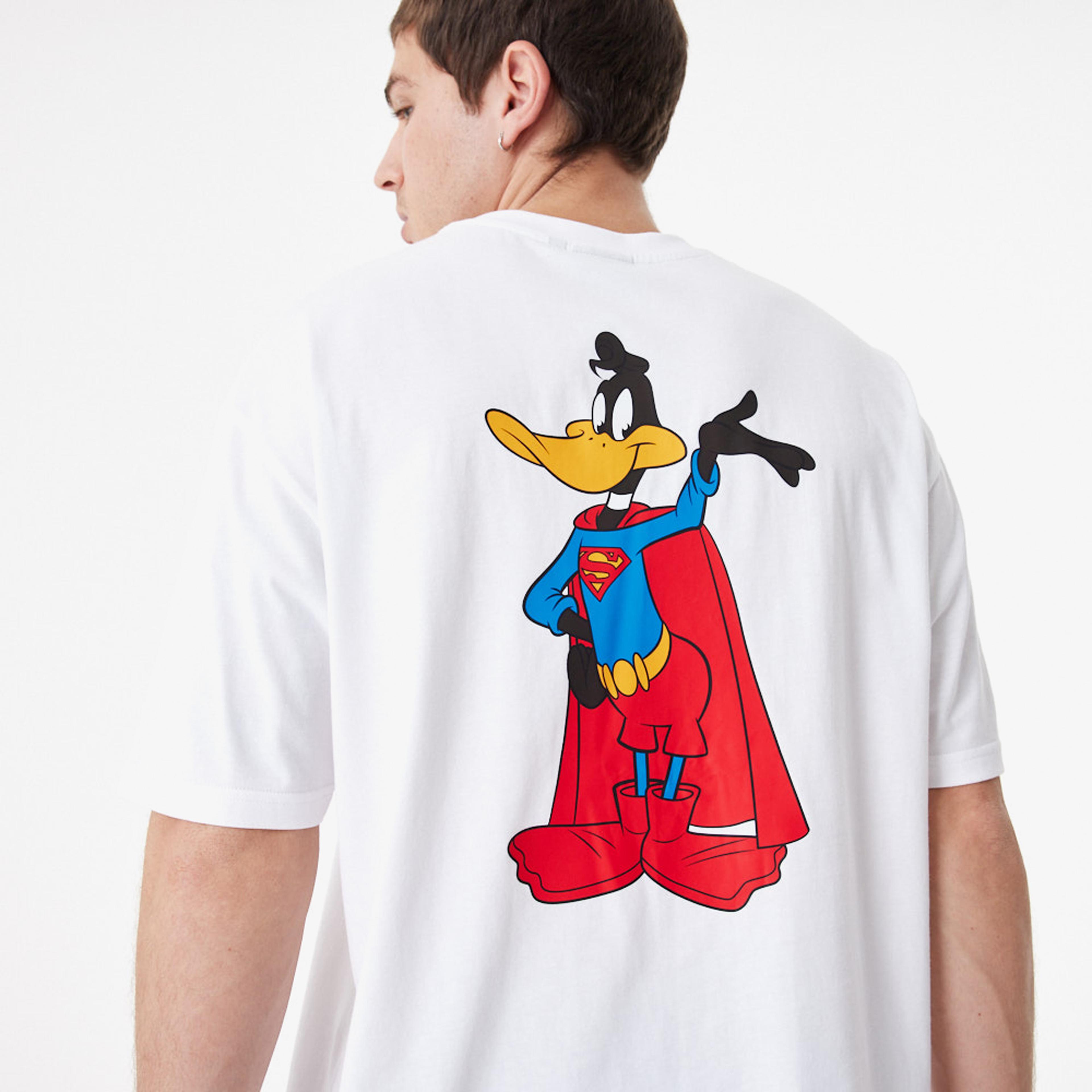 New Era Superhero Character Looney Tunes Mashups Erkek Beyaz T-Shirt
