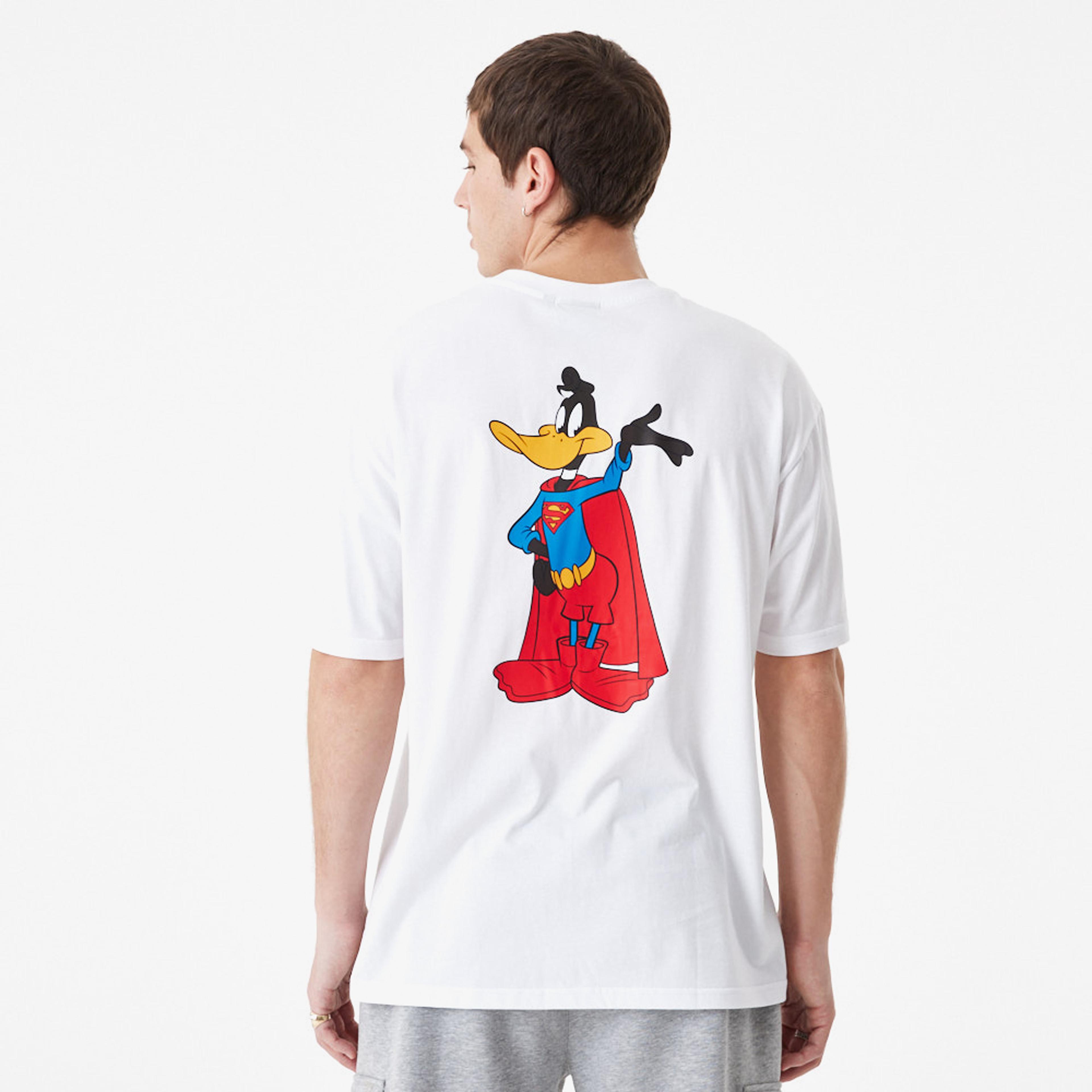 New Era Superhero Character Looney Tunes Mashups Erkek Beyaz T-Shirt