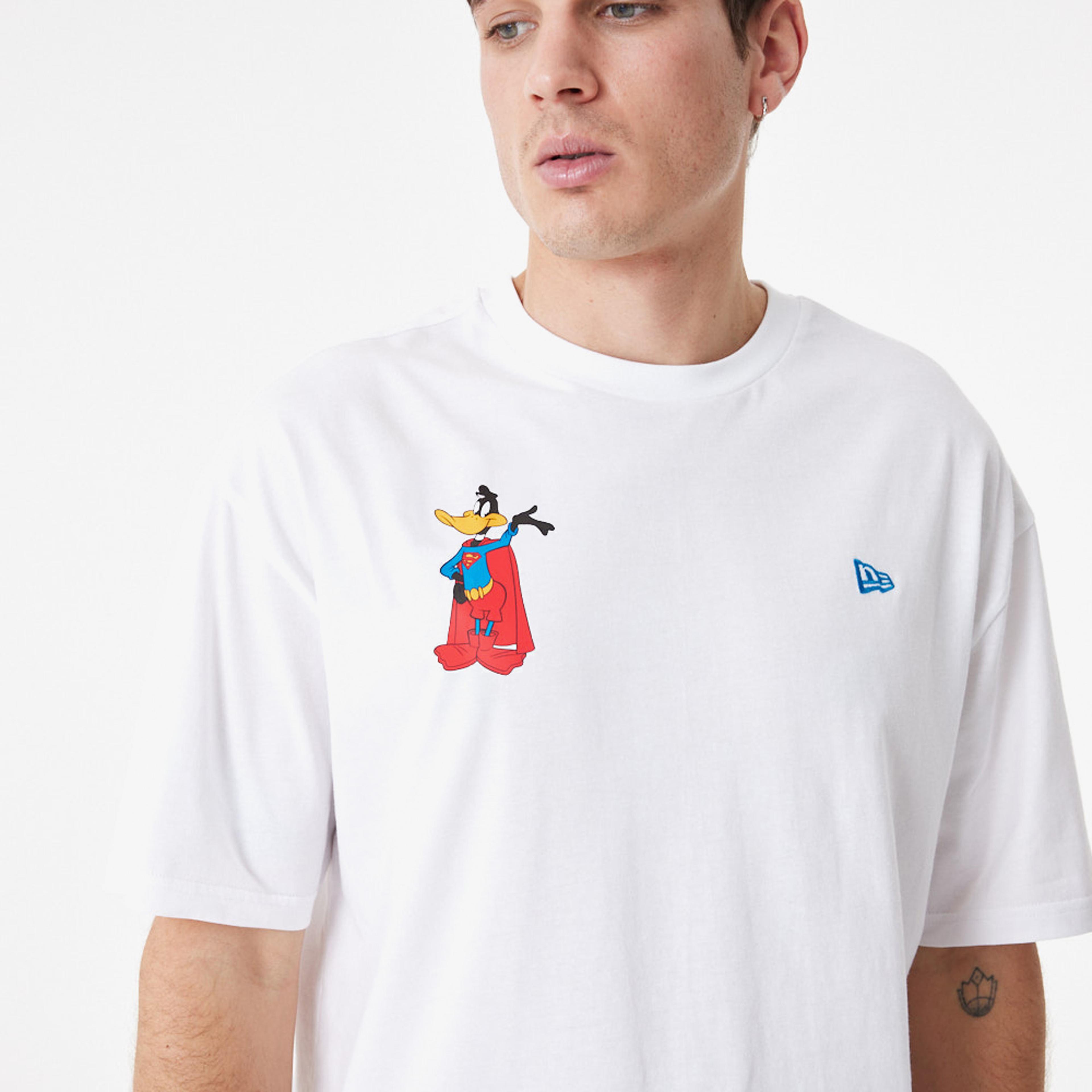New Era Superhero Character Looney Tunes Mashups Erkek Beyaz T-Shirt