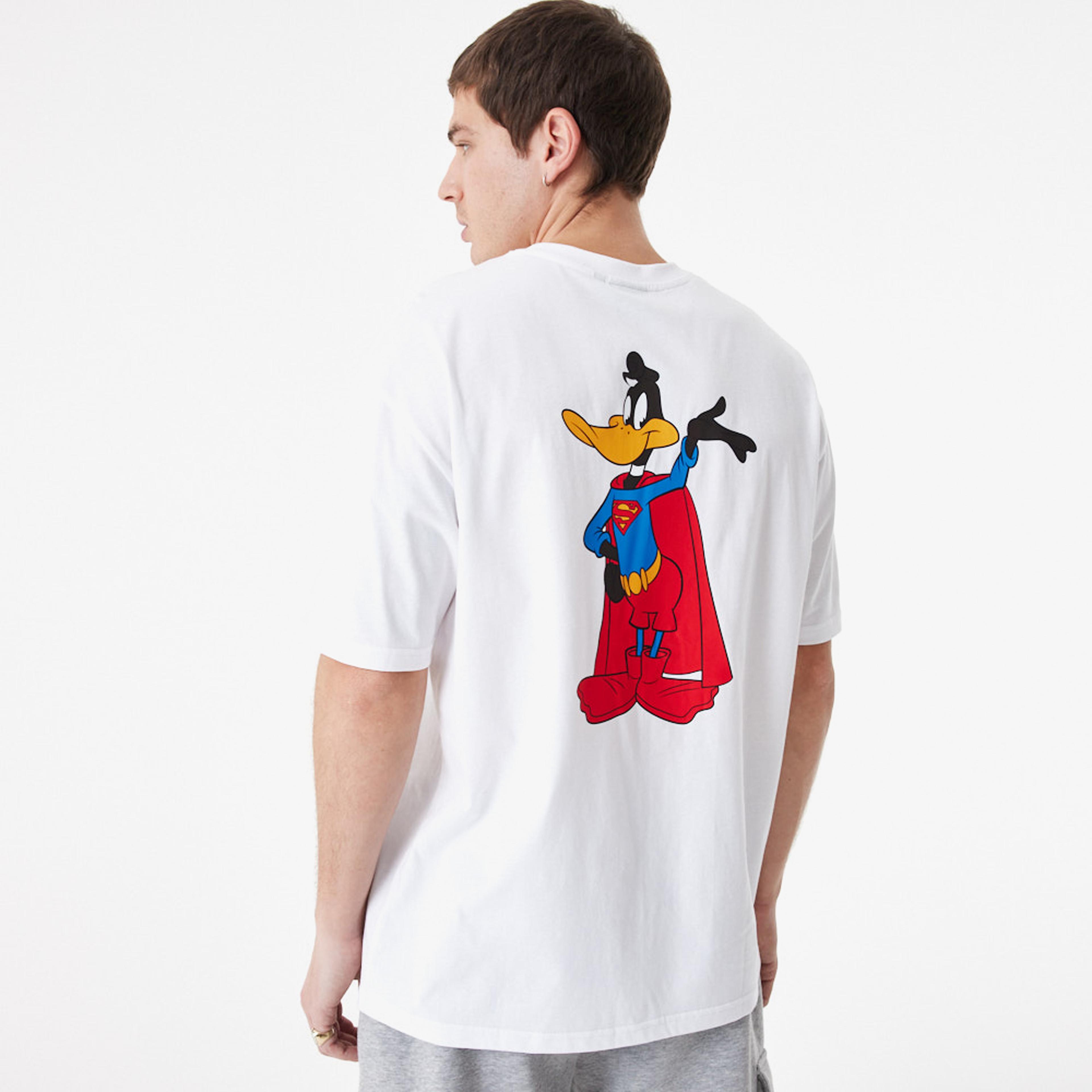 New Era Superhero Character Looney Tunes Mashups Erkek Beyaz T-Shirt