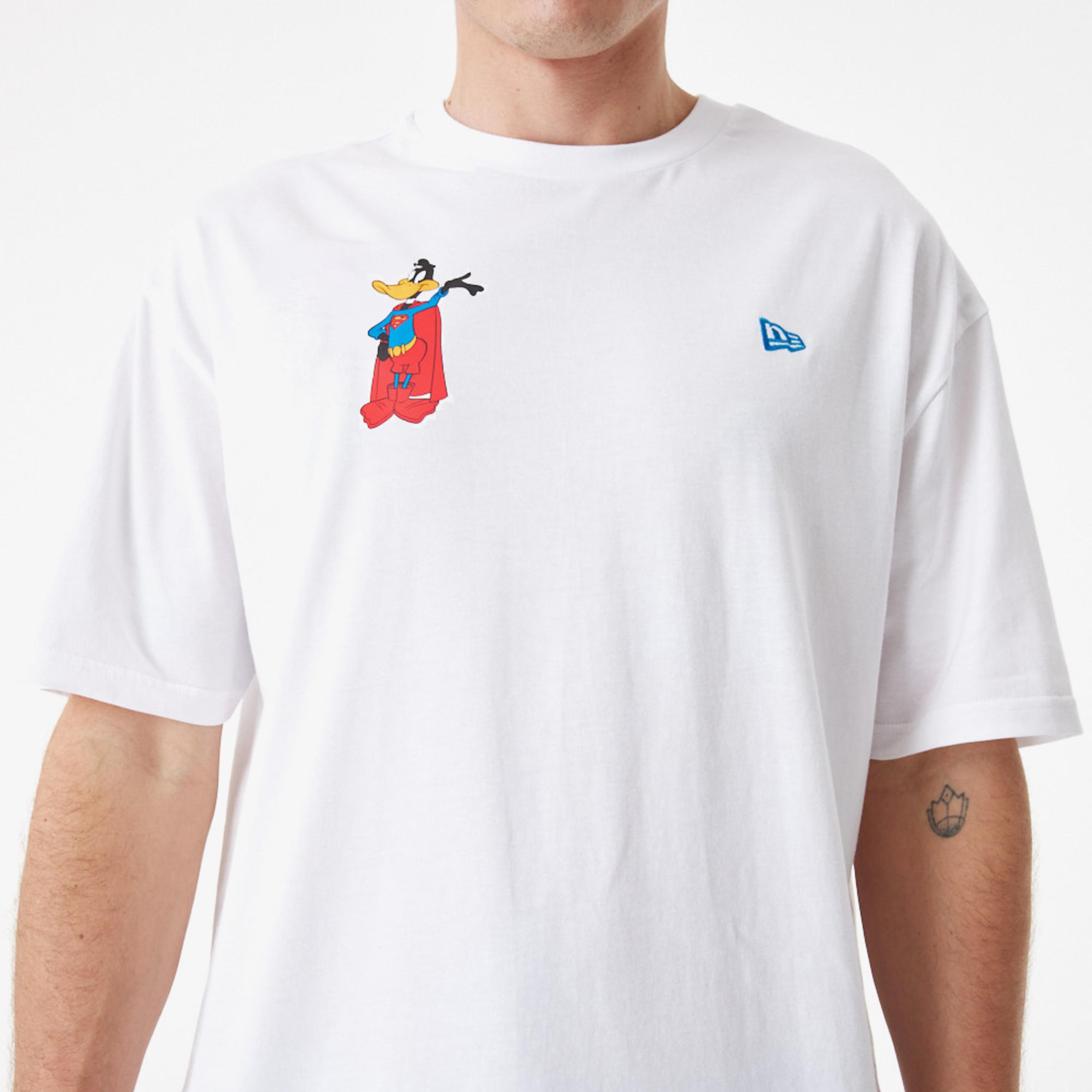 New Era Superhero Character Looney Tunes Mashups Erkek Beyaz T-Shirt