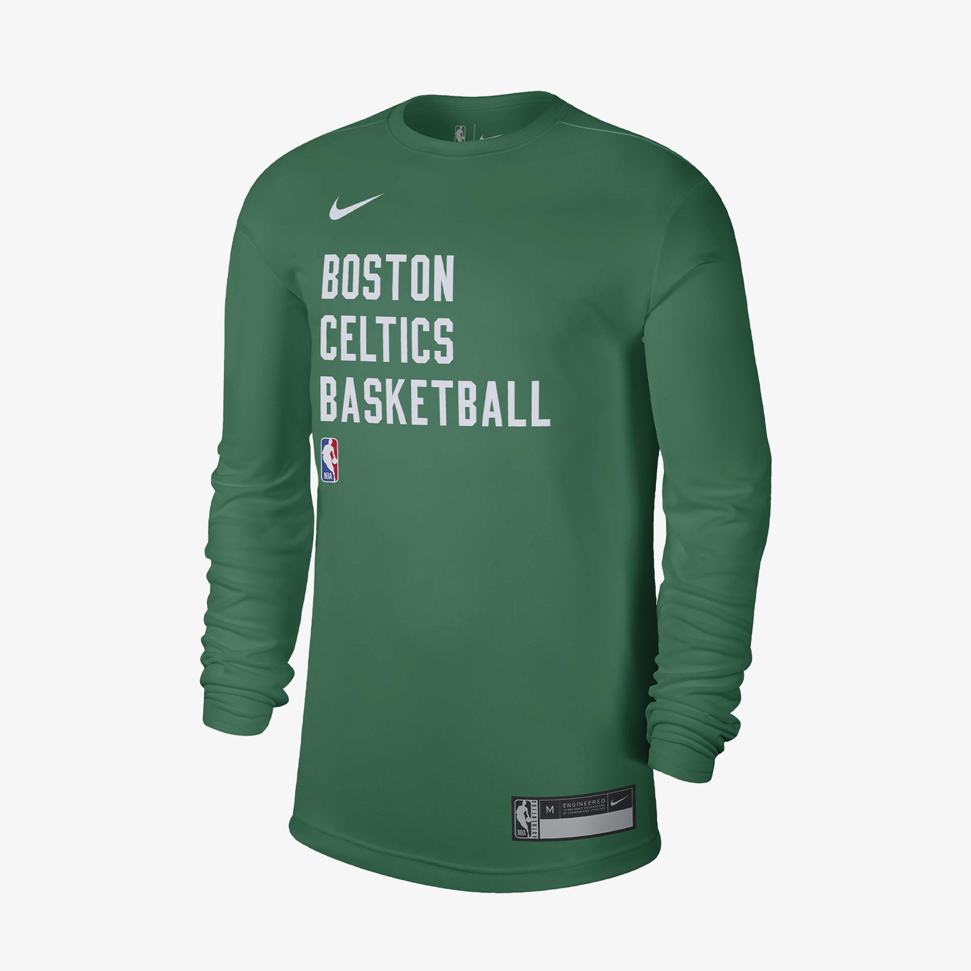 Nike Boston Celtics Practice Dri-FIT NBA Erkek Yeşil Sweatshirt