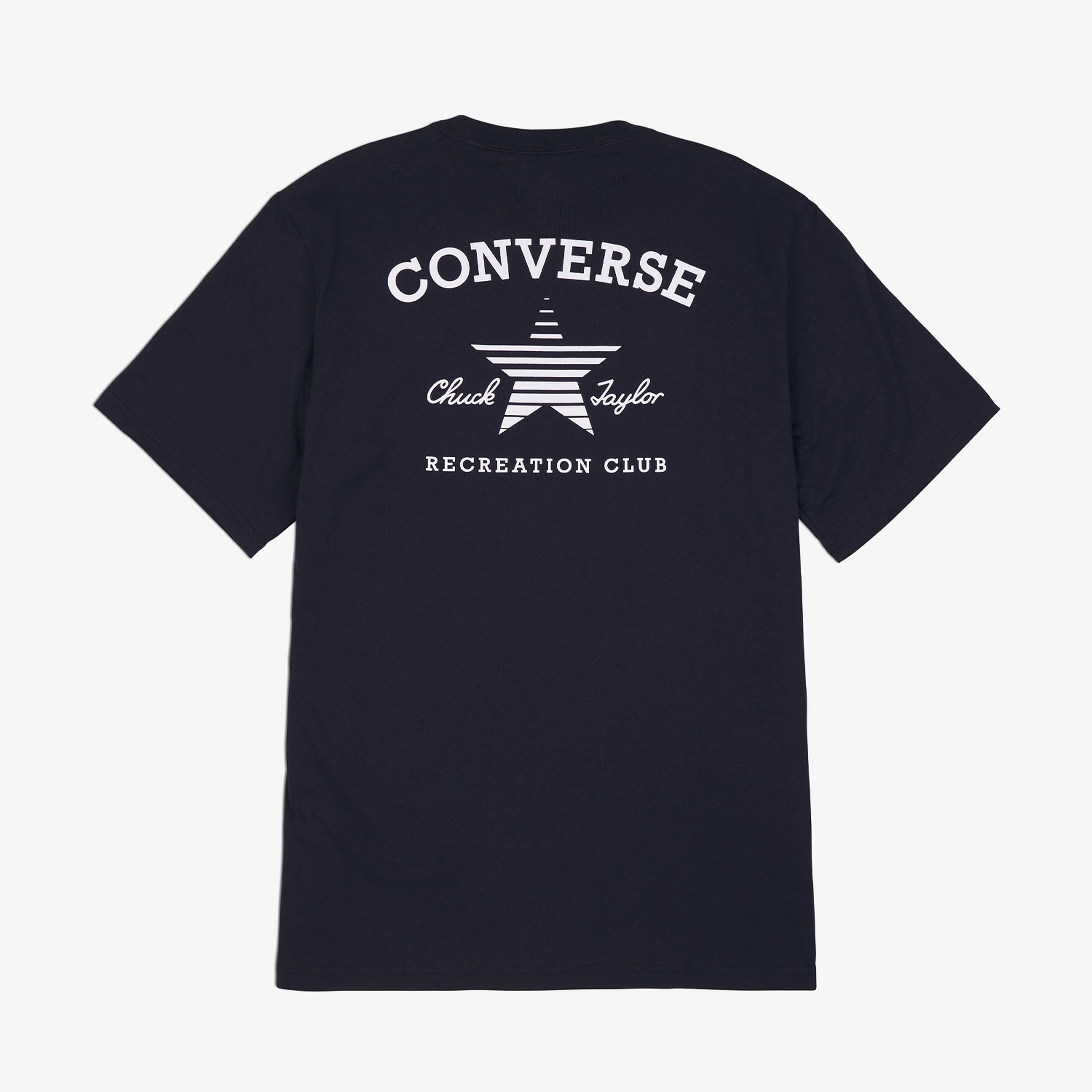 Converse Go-To Double Sided Rec Club Unisex Siyah T-Shirt