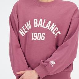 New Balance Essentials Varsity Fleece Kadın Pembe Sweatshirt