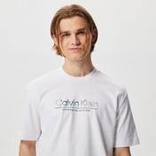 Calvin Klein Glitch Logo Modern Comfort Erkek Beyaz T-Shirt