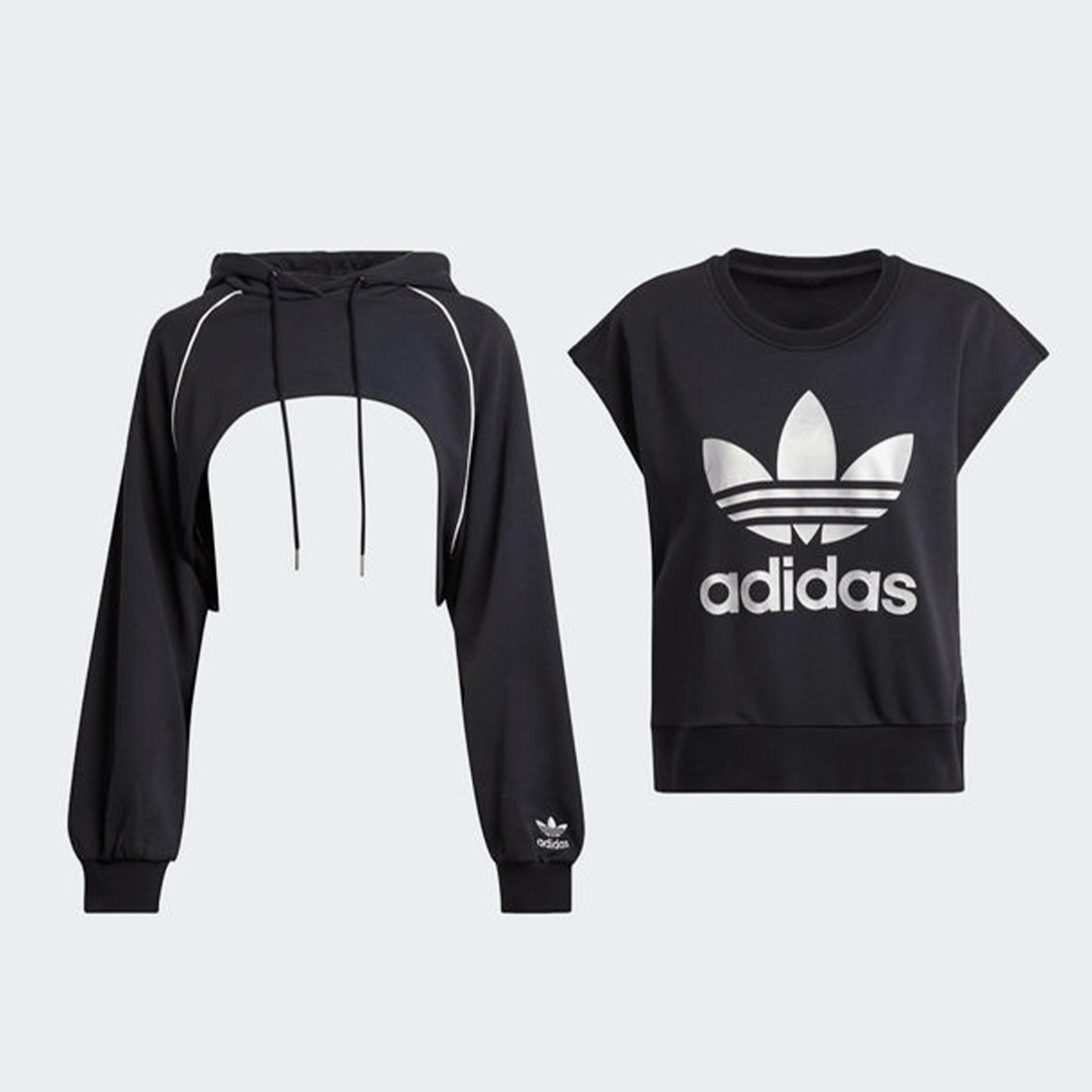 adidas Big Logo Hoodie Kadın Siyah Sweatshirt