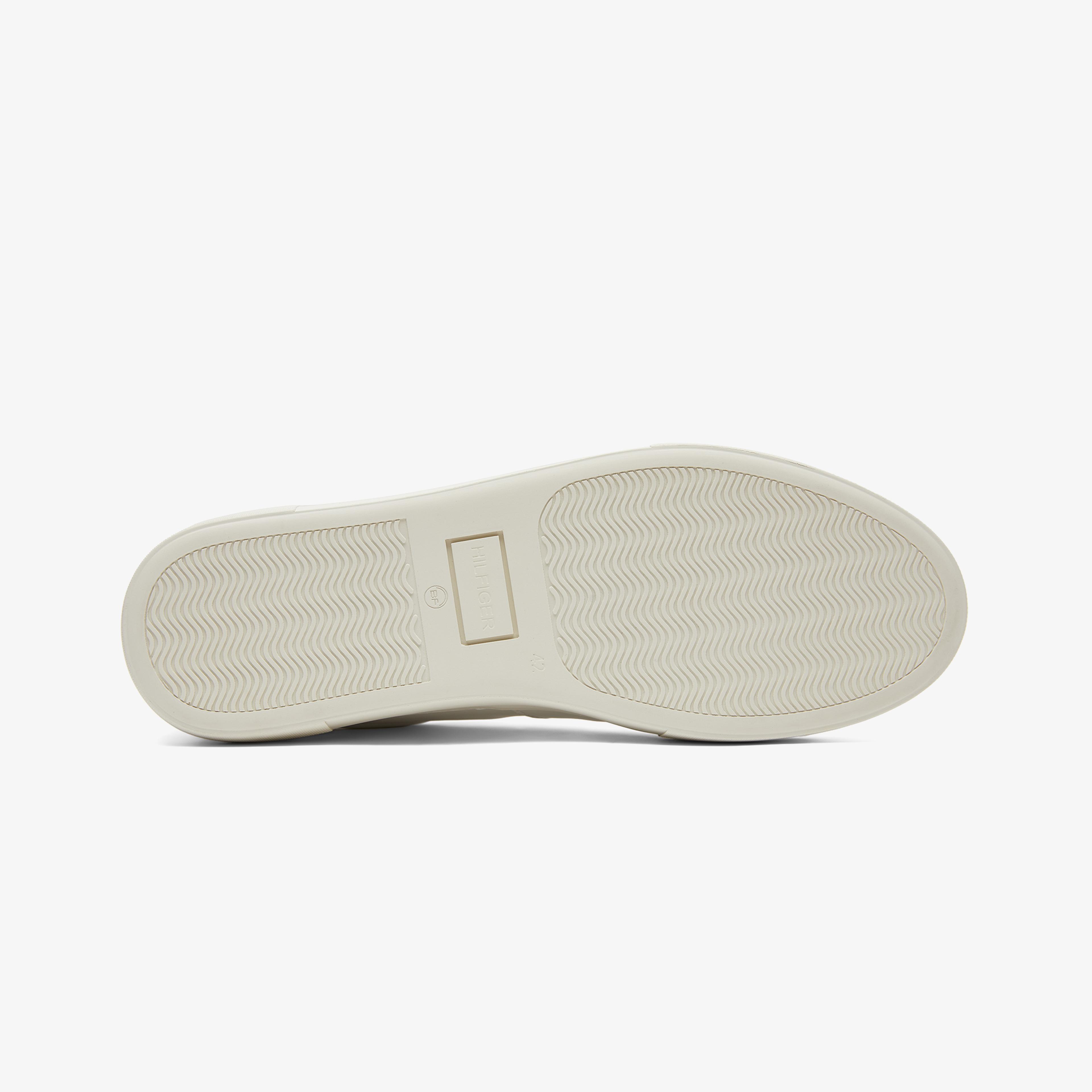 Tommy Hilfiger Modern Premium Leather Cupsole Erkek Beyaz Sneaker