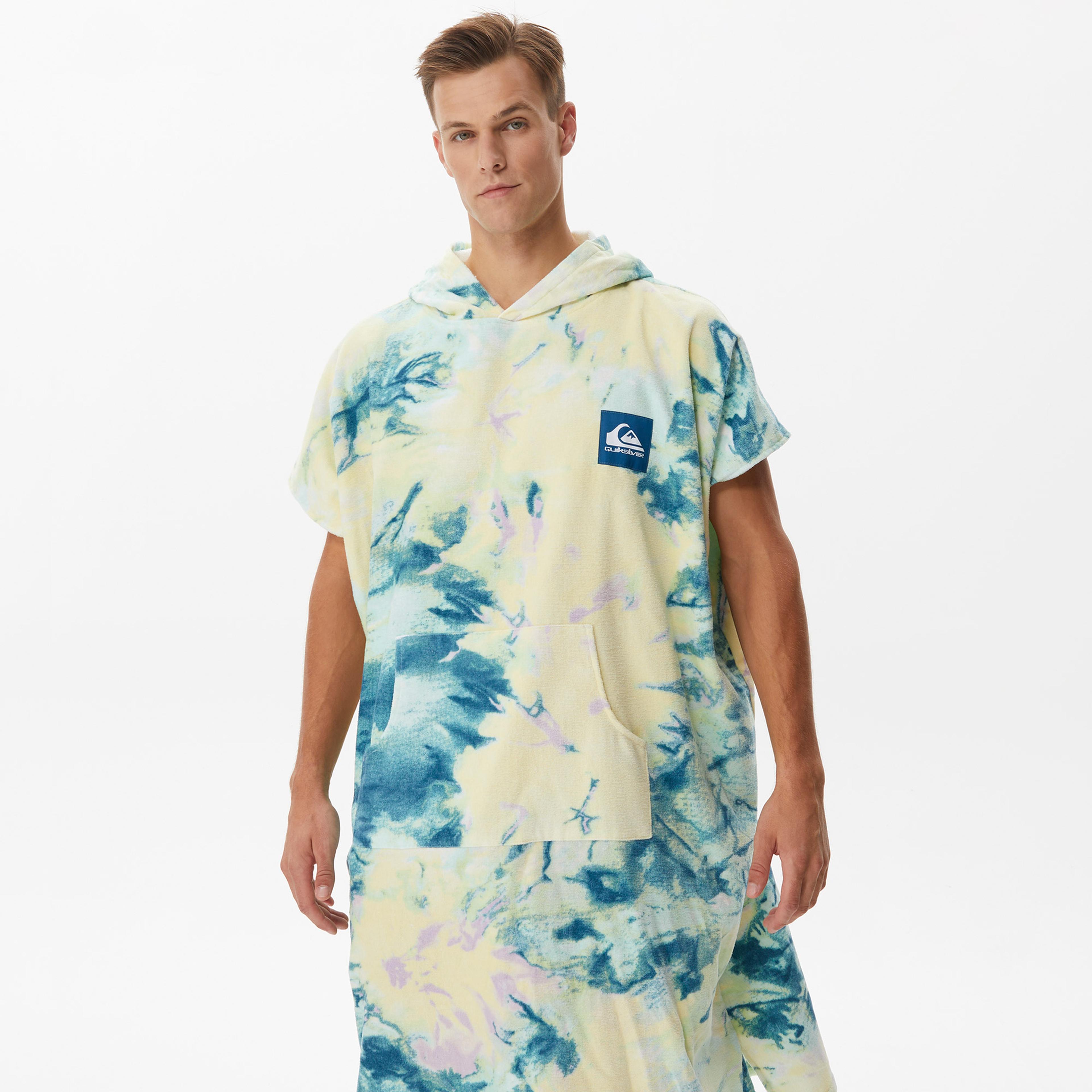 Quiksilver Hoody Towel Erkek Mavi Sarı Havlu