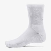Under Armour 3-Maker 3'lü Mid-Crew Unisex Beyaz Çorap