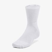 Under Armour 3-Maker 3'lü Mid-Crew Unisex Beyaz Çorap