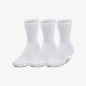 Under Armour 3-Maker 3'lü Mid-Crew Unisex Beyaz Çorap