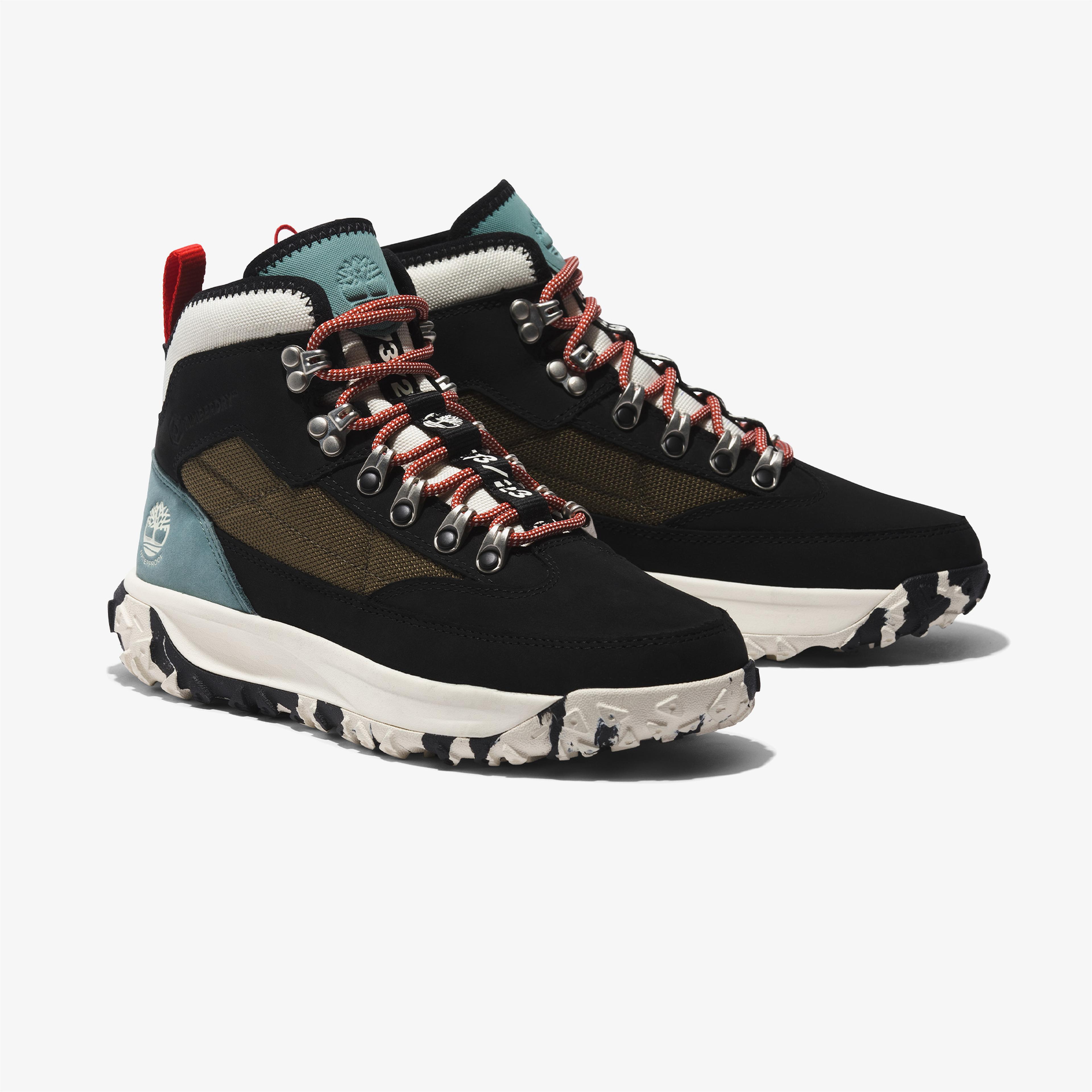 Timberland Mid Lace Up Waterproof Kadın Siyah Bot