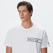 Nautica Erkek Beyaz Standart Fit T-Shirt