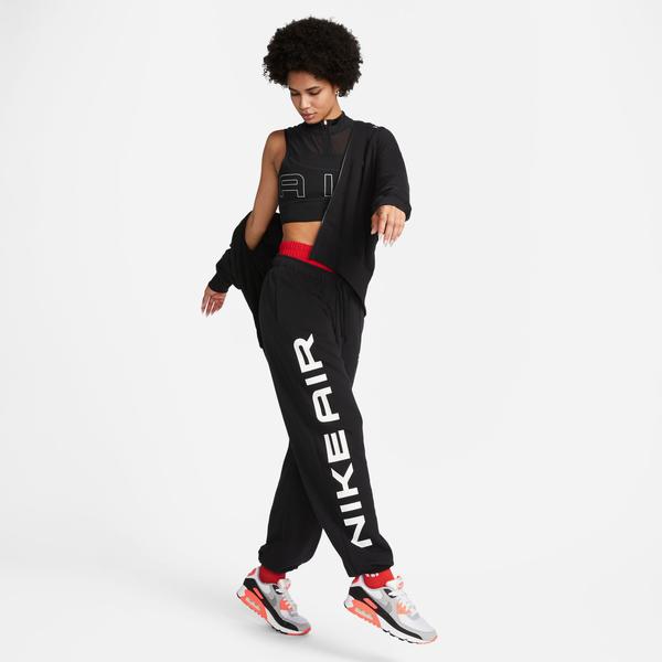 Nike Sportswear Air Fleece Oversize High Rise Kadın Siyah Eşofman Altı