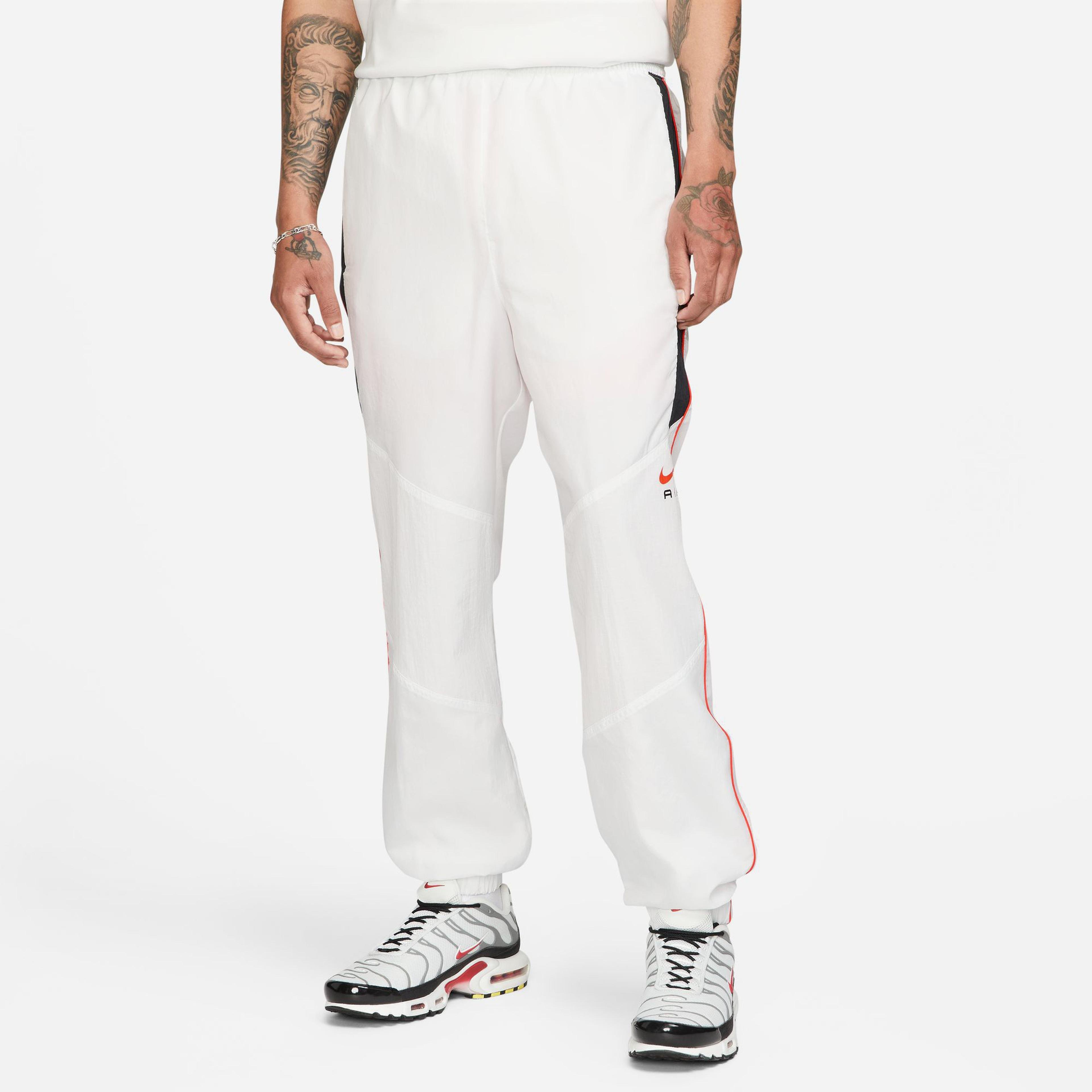 Nike Sportswear Swoosh Air Woven Erkek Beyaz Eşofman Altı