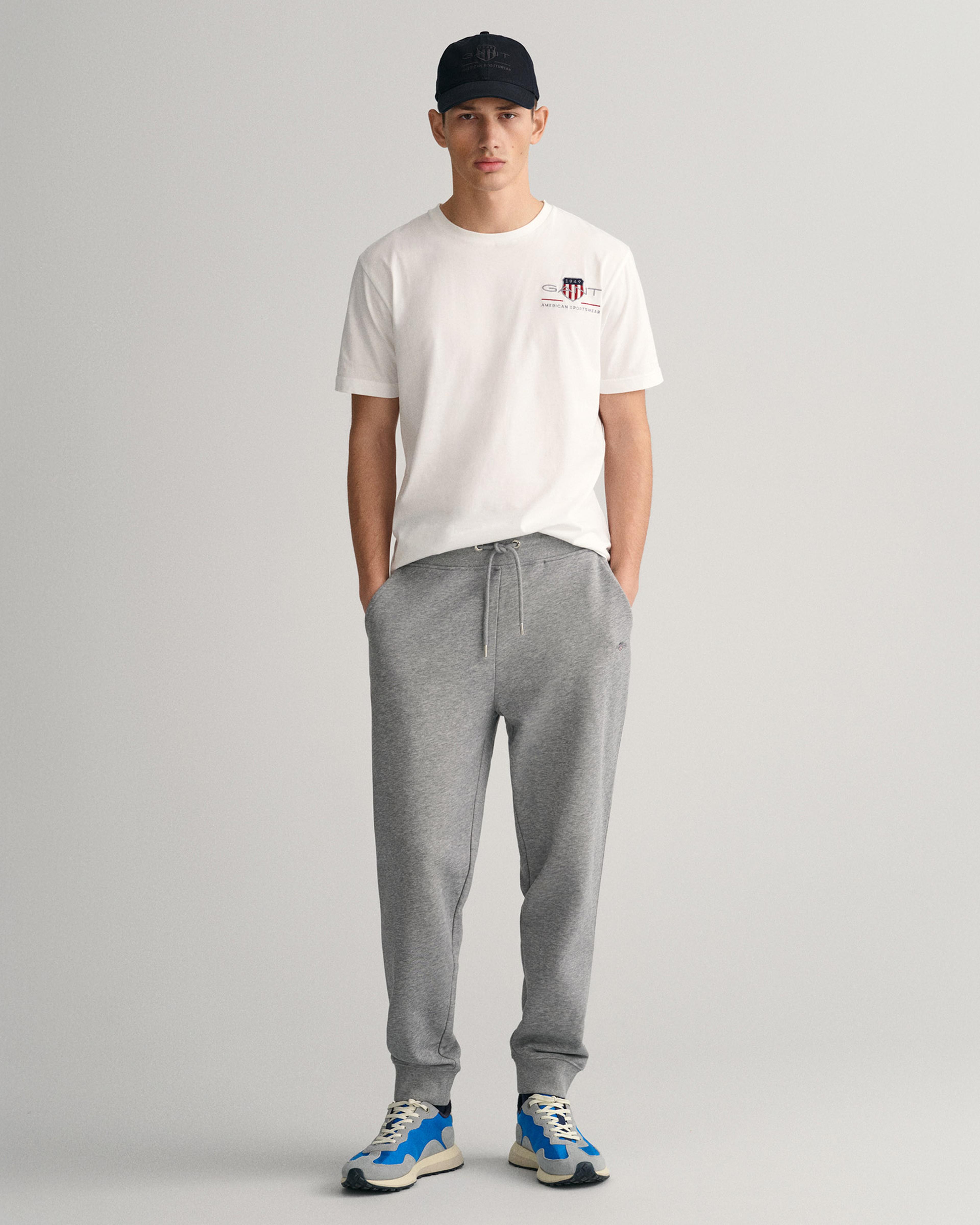 GANT Erkek Gri Regular Fit Eşofman Altı