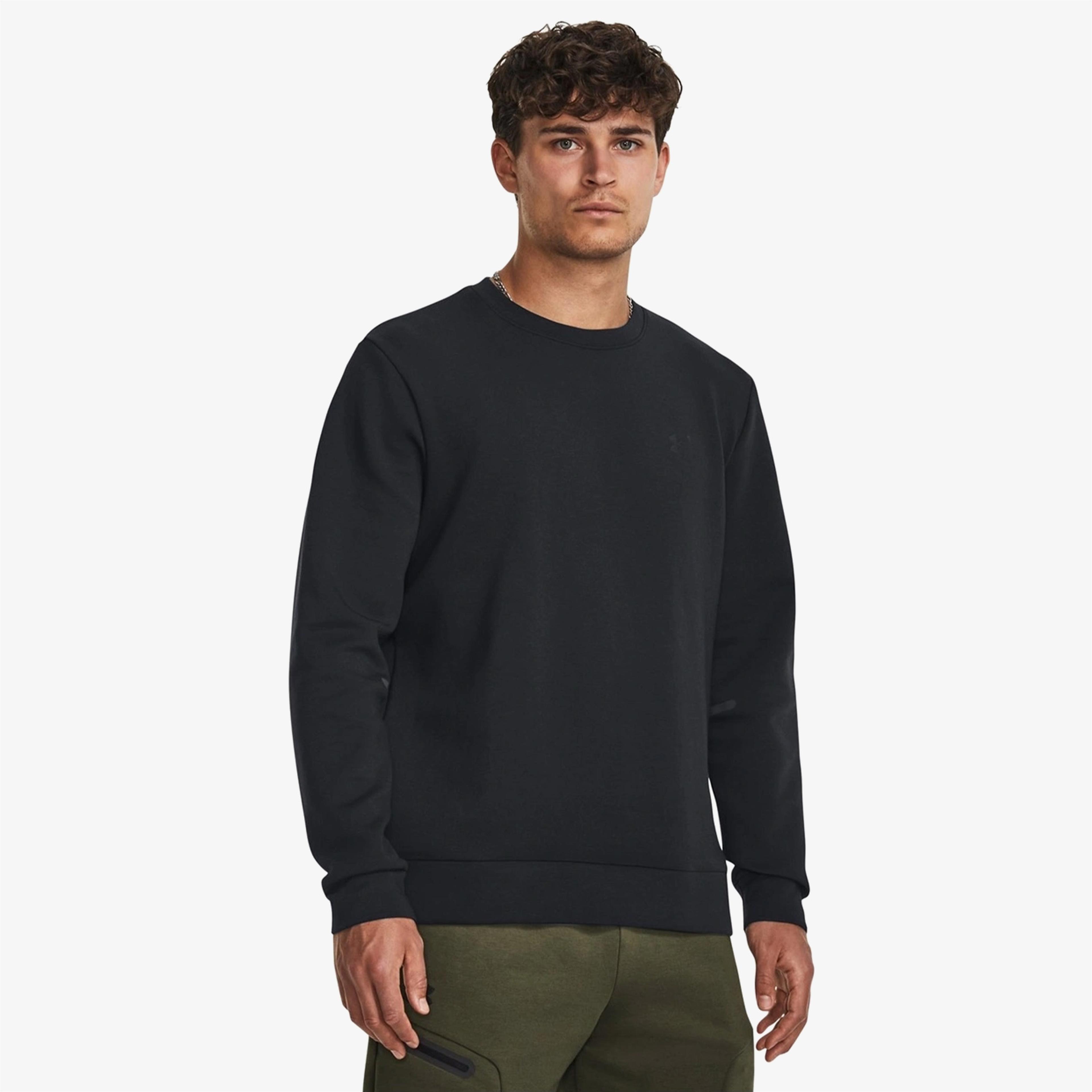 Under Armour Unstoppable Fleece Erkek Siyah Sweatshirt