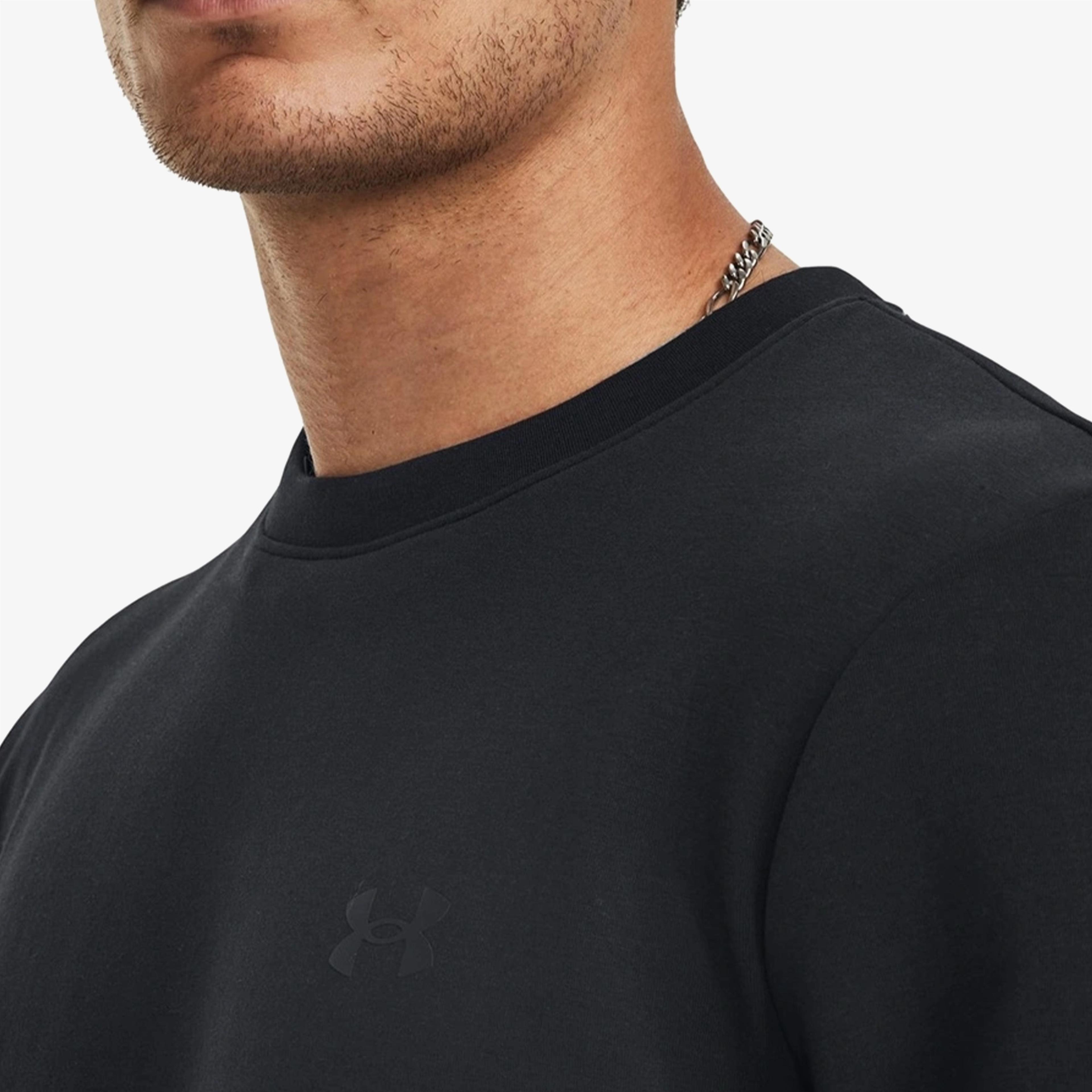 Under Armour Unstoppable Fleece Erkek Siyah Sweatshirt