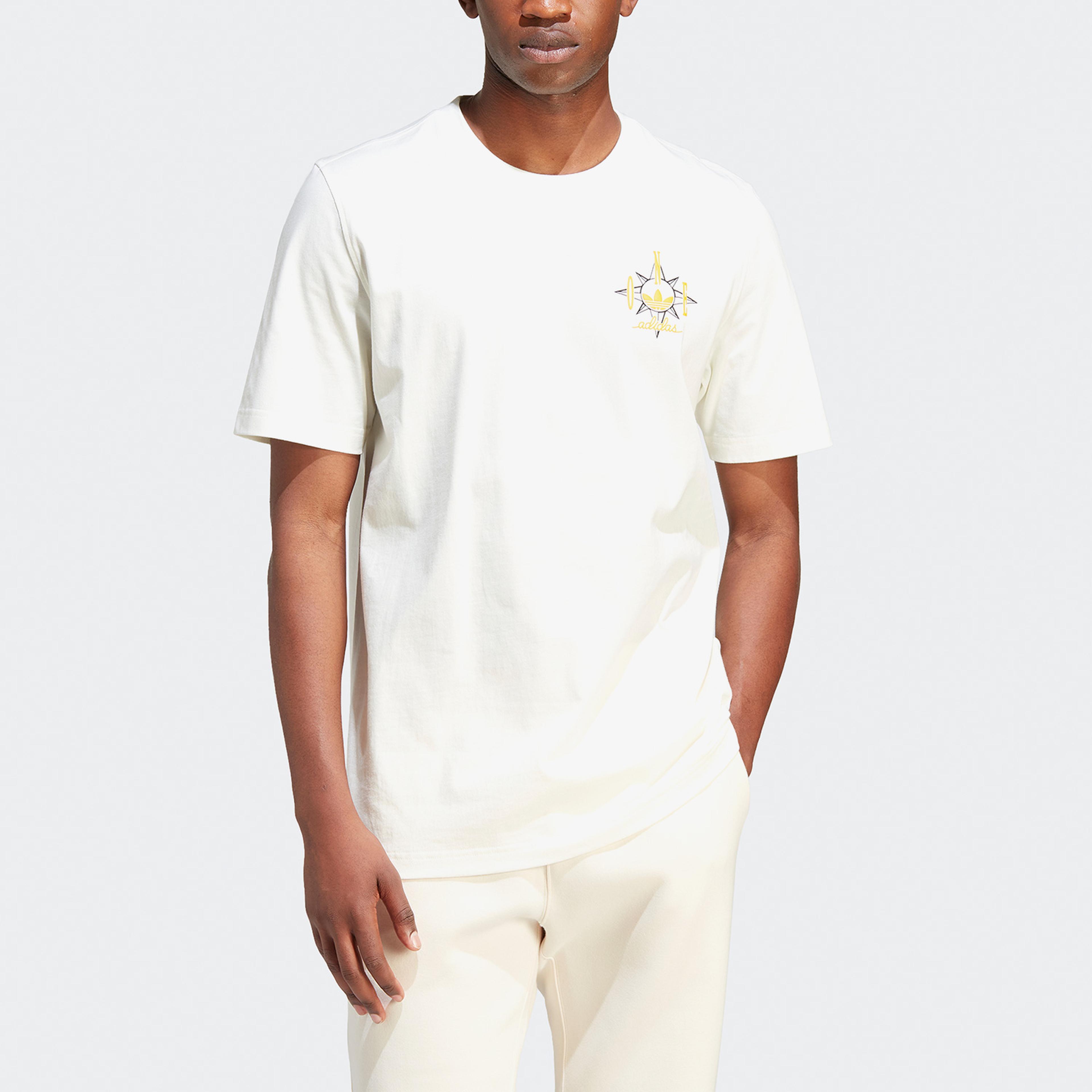 adidas Graphic Originals Erkek Krem T-Shirt