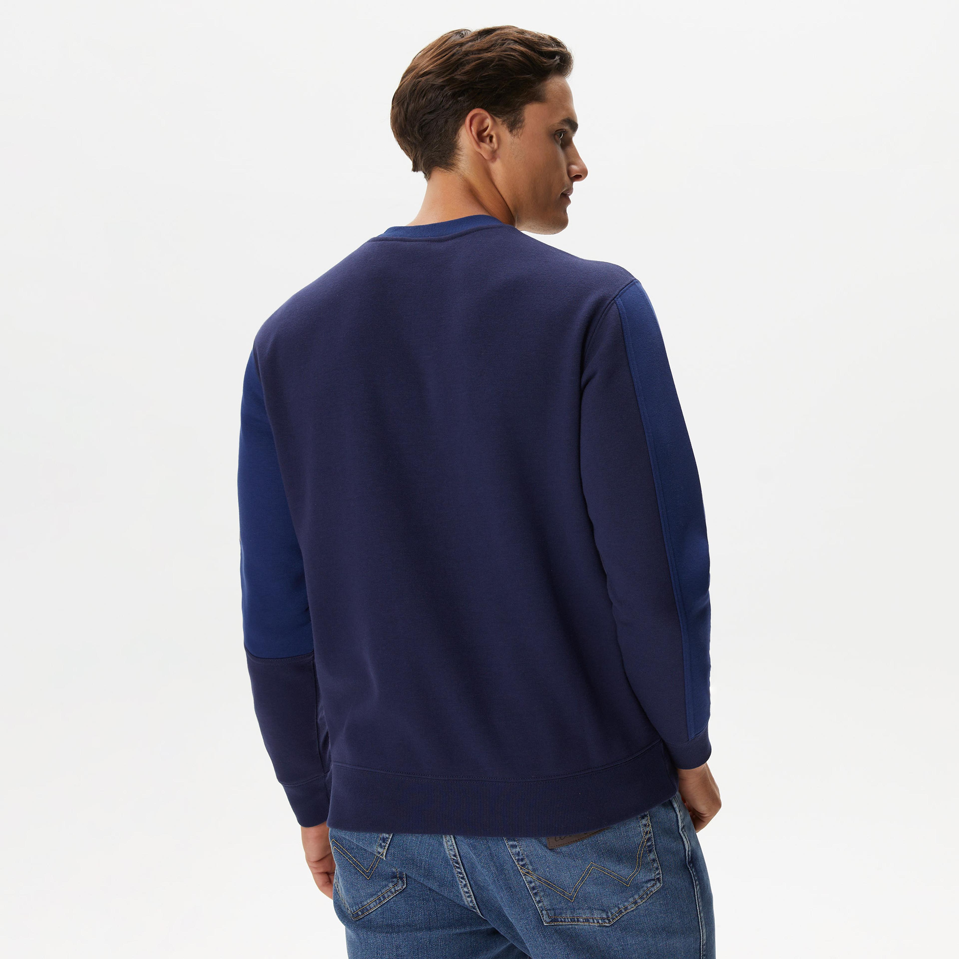 Champion Crewneck Erkek Lacivert Sweatshirt