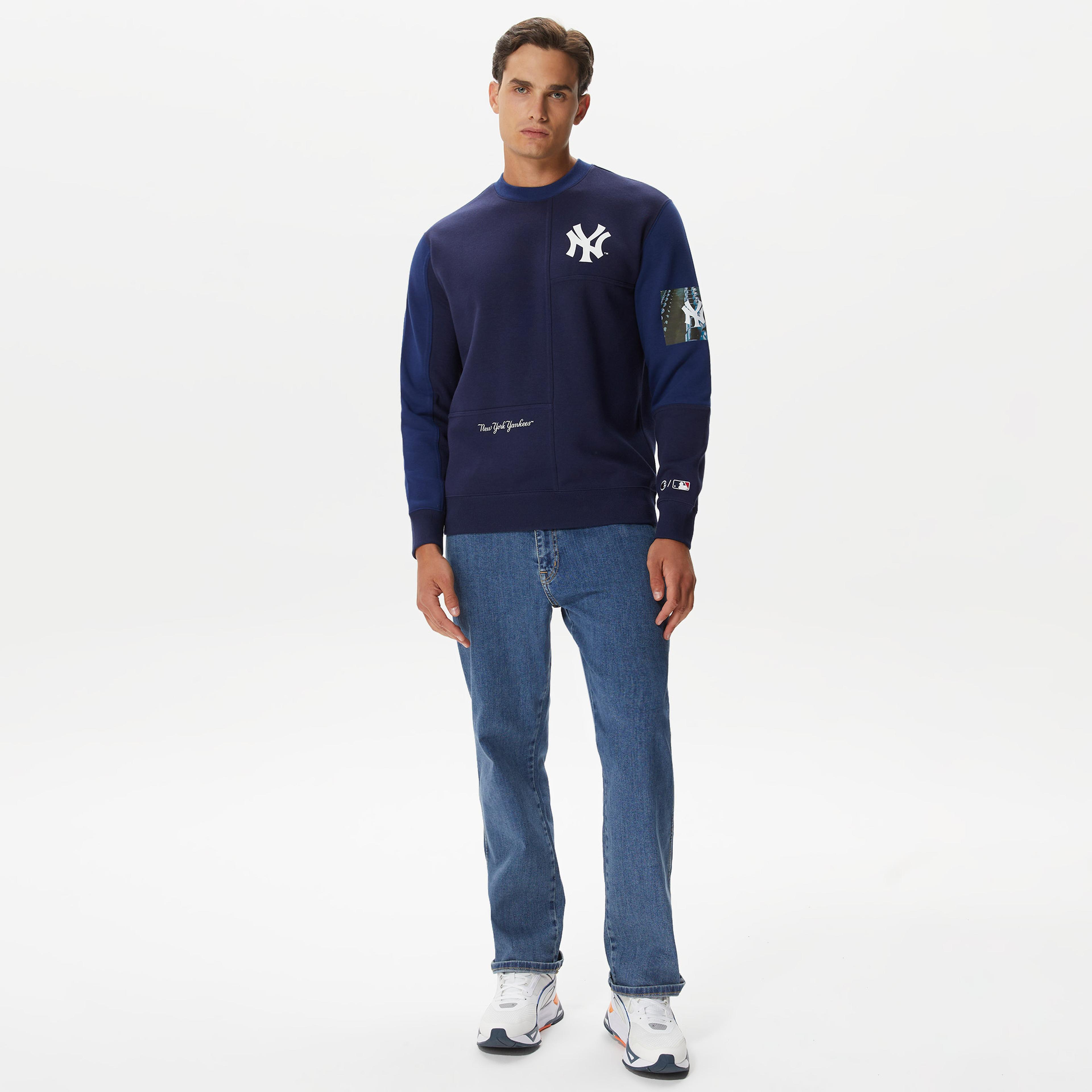 Champion Crewneck Erkek Lacivert Sweatshirt