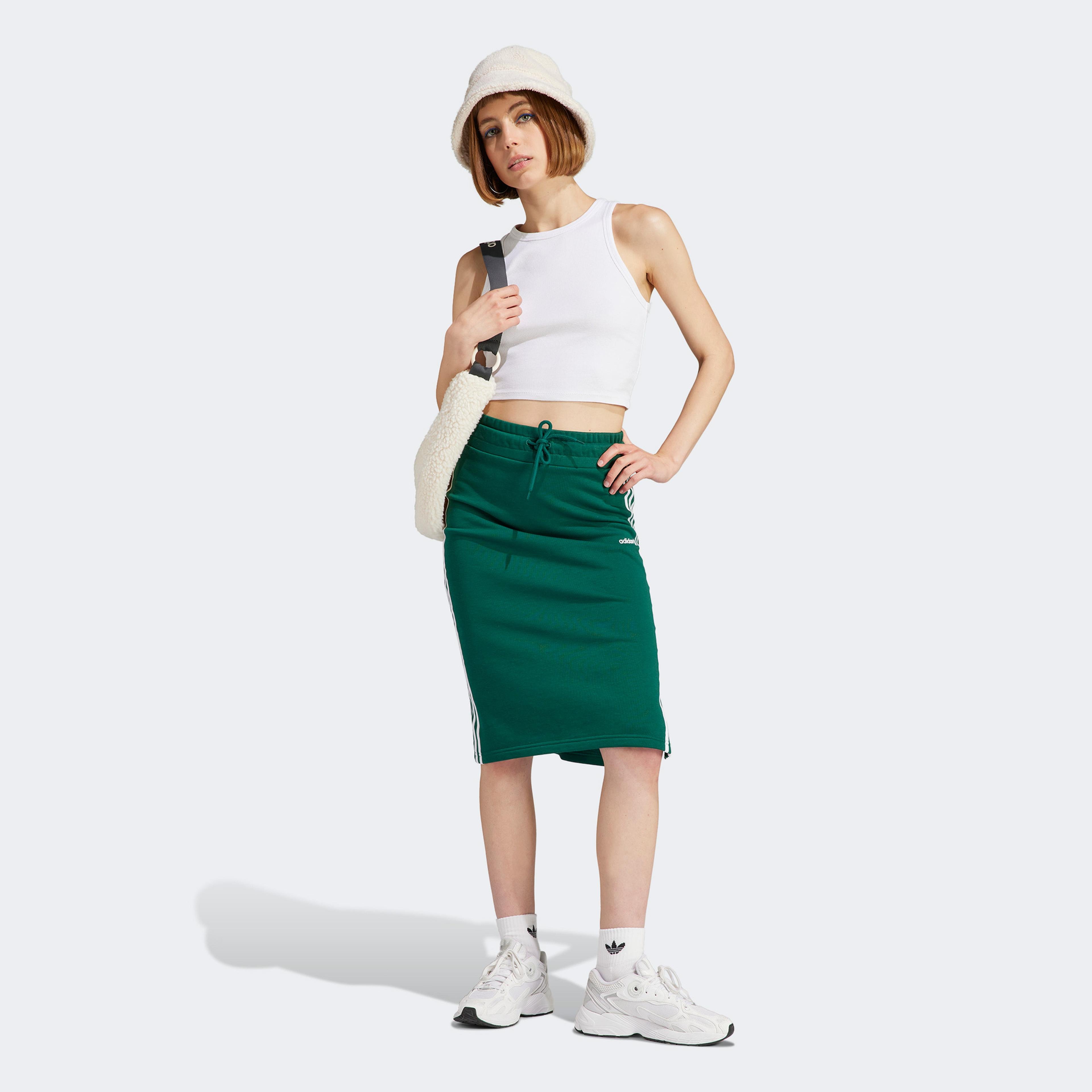 adidas 3S Originals Kadın Yeşil Etek