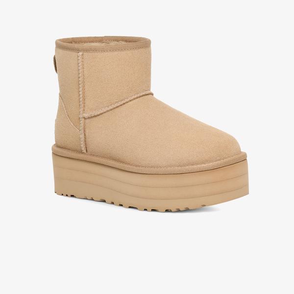 UGG Classic Mini Platform Kadın Krem Bot_1