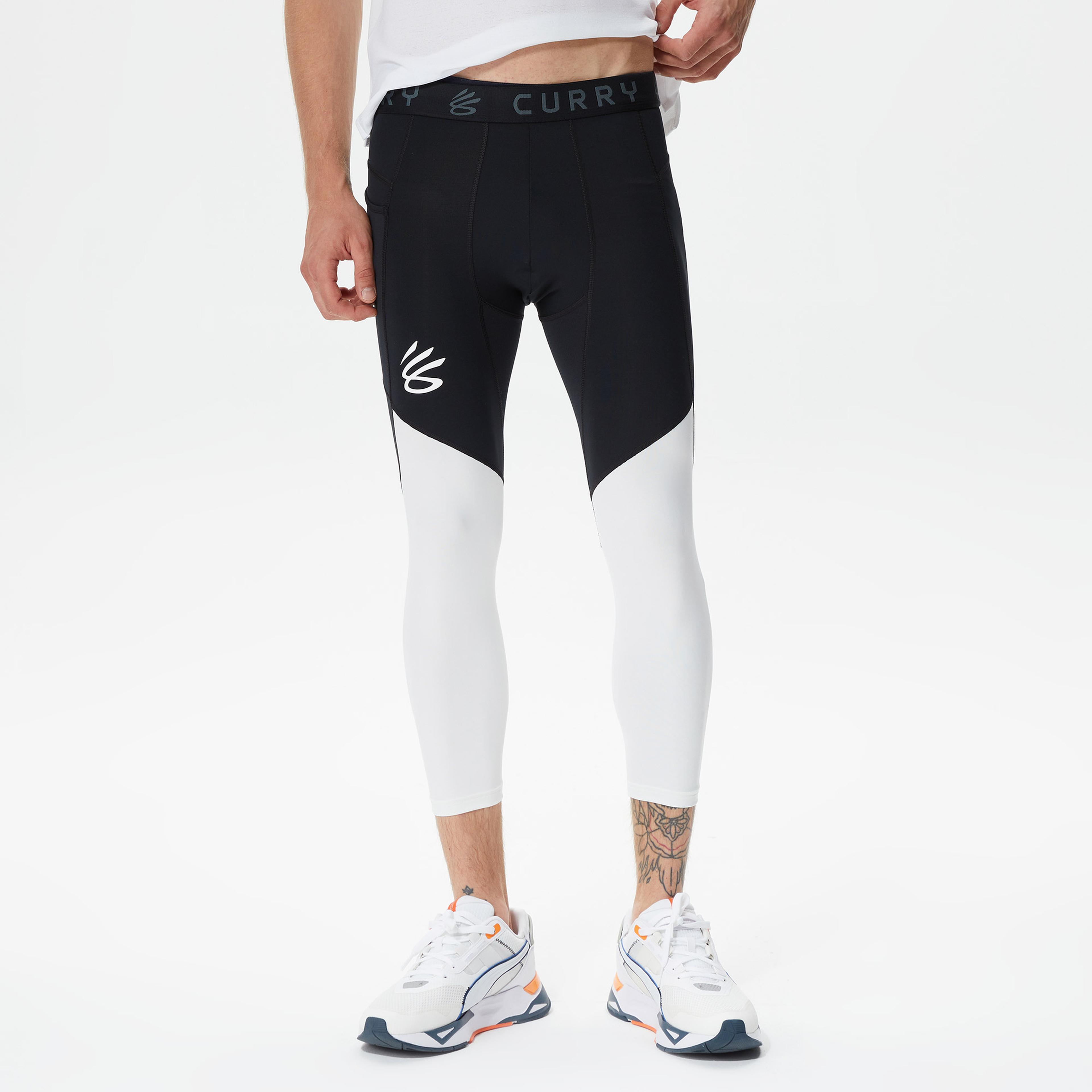 Under Armour Curry Brand 3/4 Lgs Erkek Siyah Tayt