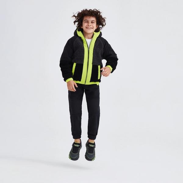 Skechers Outdoor Fleece Jogger Çocuk Siyah Eşofman Altı