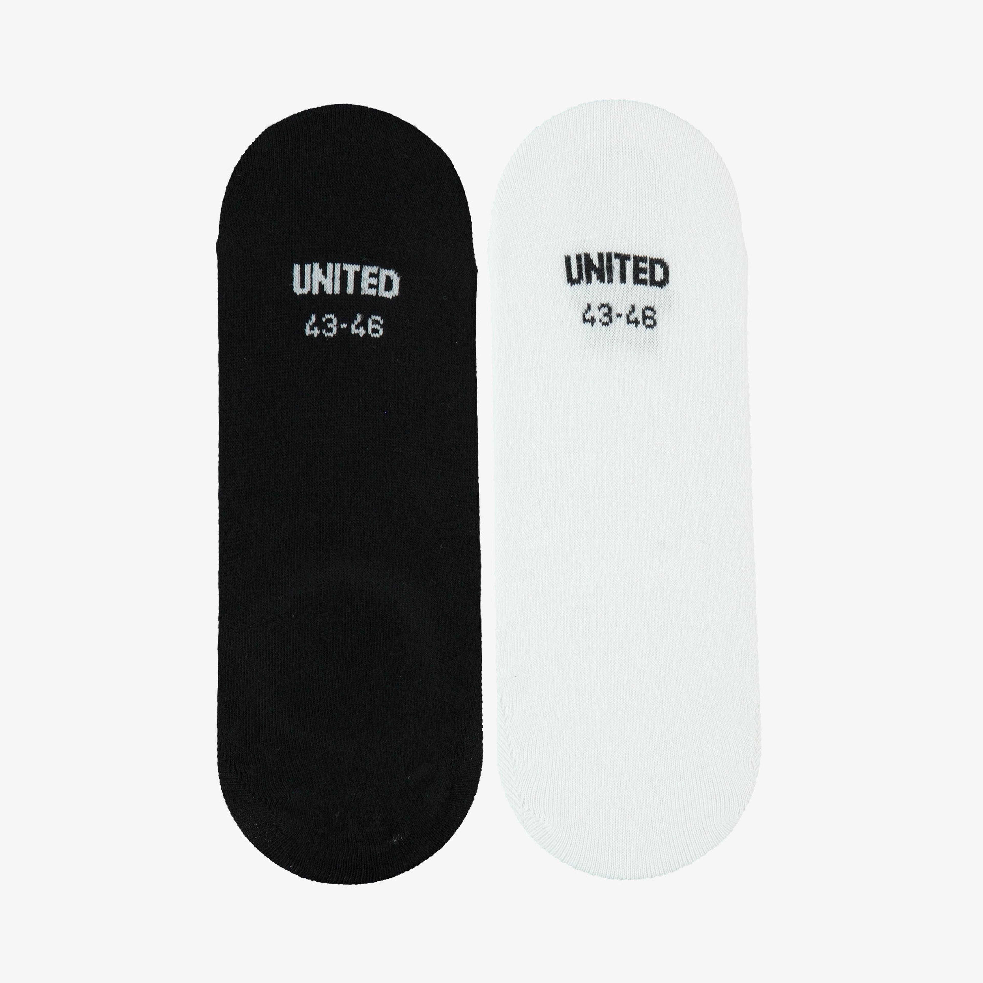 United4 Core Unisex Siyah/Beyaz 2'li Çorap