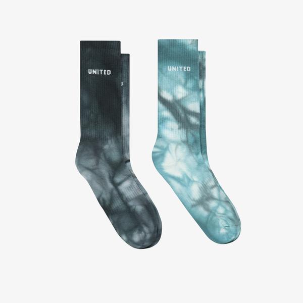 United4 Street  Unisex Gri/Mavi 2'li Çorap