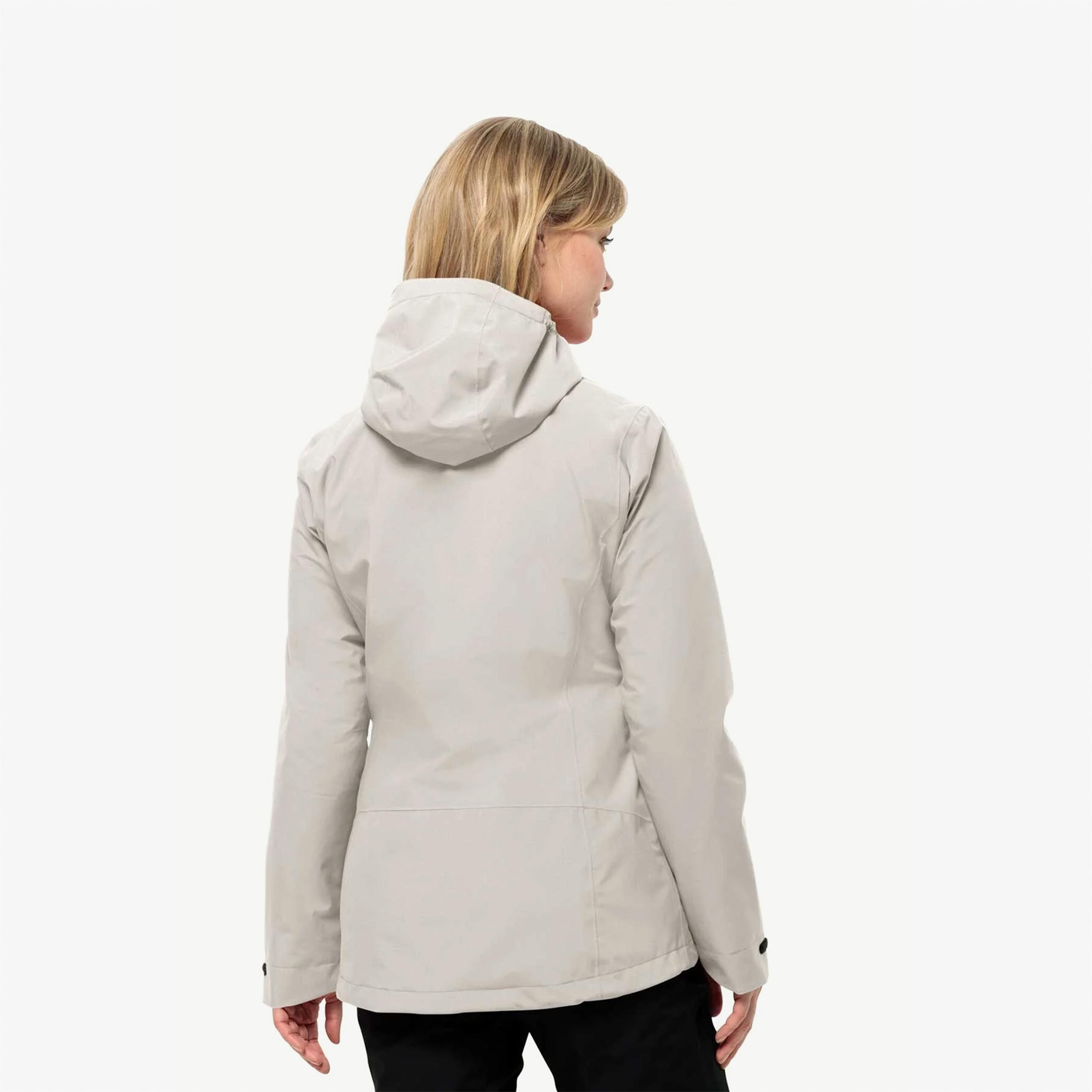 Jack Wolfskin Moonrise 3In1 Kadın Gri Mont
