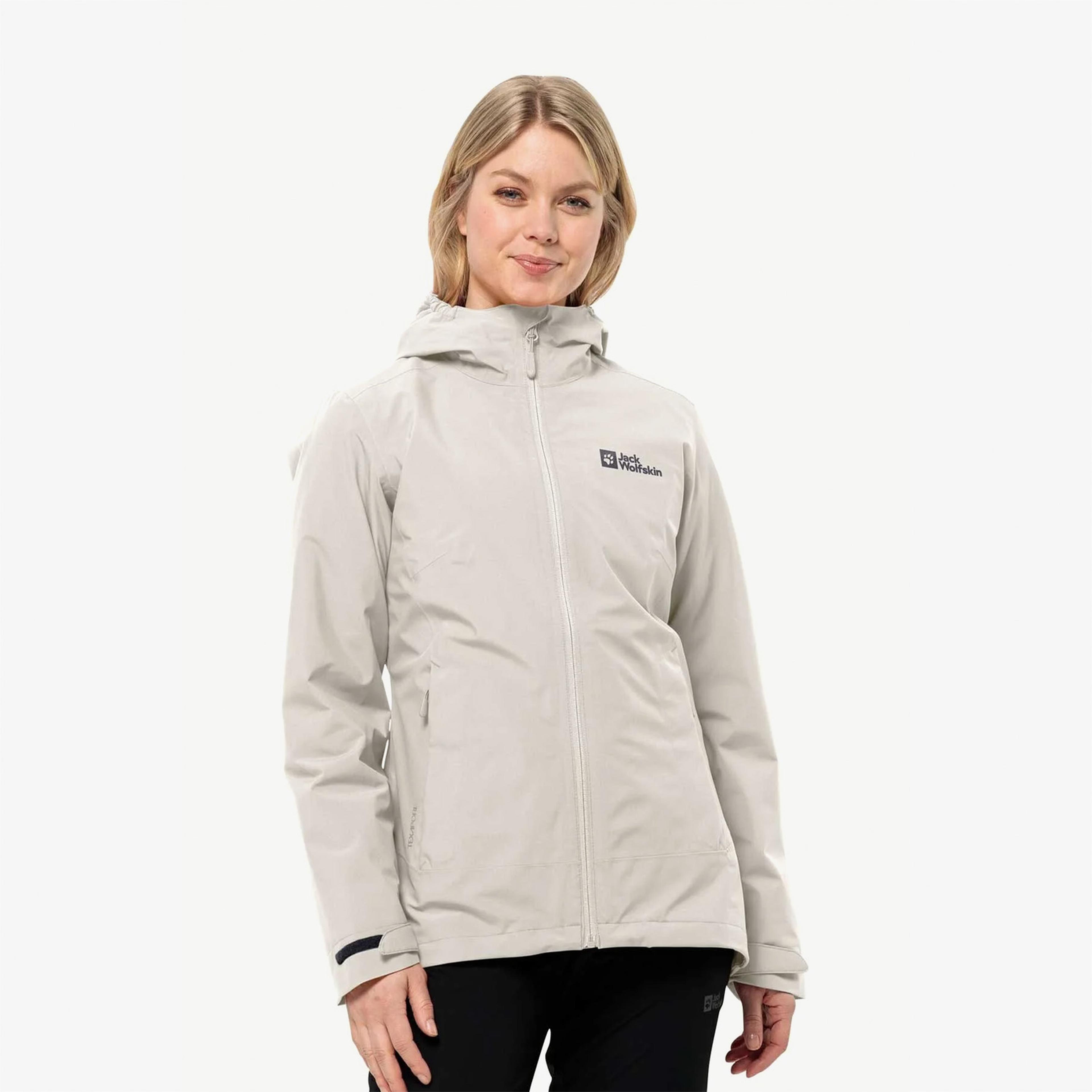 Jack Wolfskin Moonrise 3In1 Kadın Gri Mont
