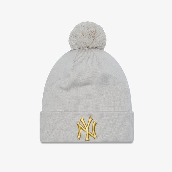 New Era Metallic Pom Neyyan Kadın Bej Bere