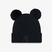 New Era Double Pom Neyyan Kadın Siyah Bere