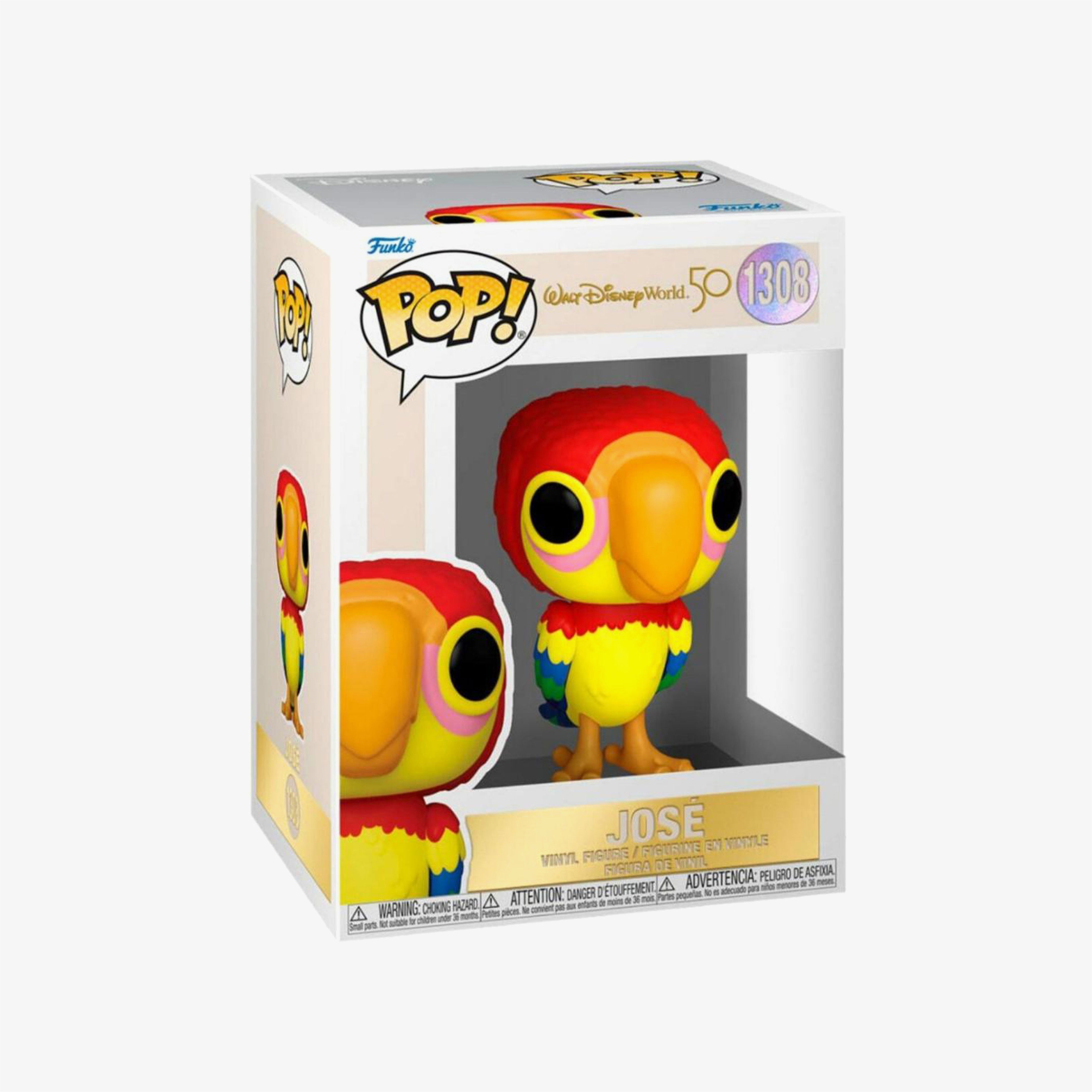 Funko POP  Disney: Walt Disney World 50th Anniversary Parrot Jose Renkli Figür
