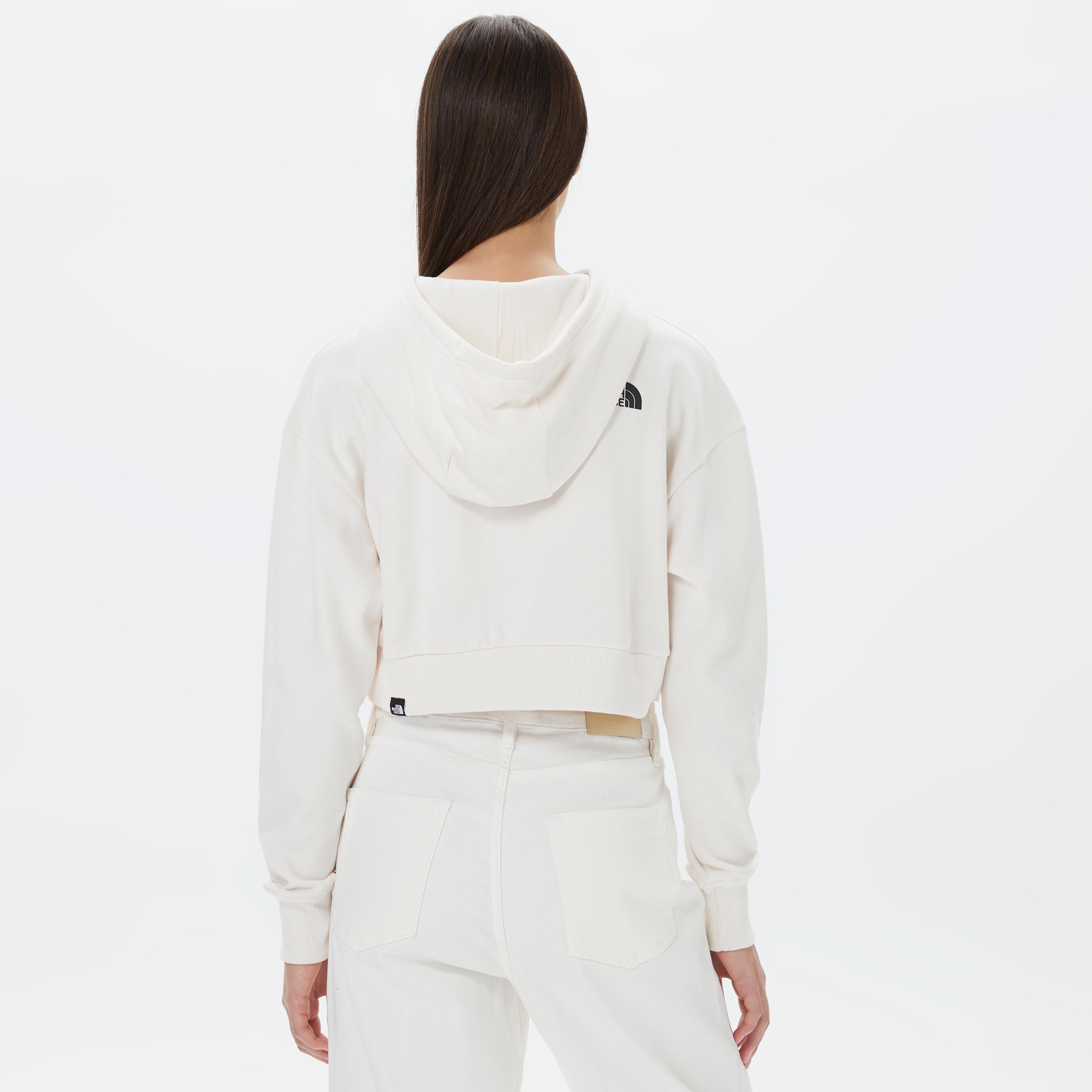 The North Face Trend Crop Hoodie Kadın Beyaz Sweatshirt