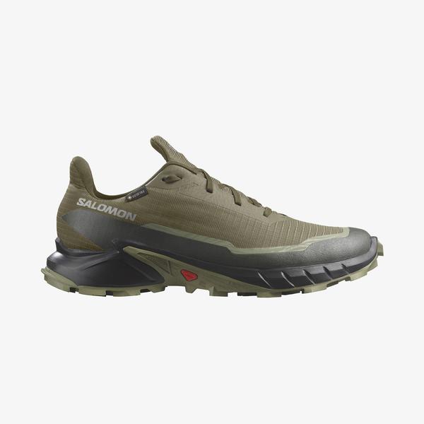 Salomon Alphacross 5 Gore-Tex Erkek Haki Outdoor Ayakkabı