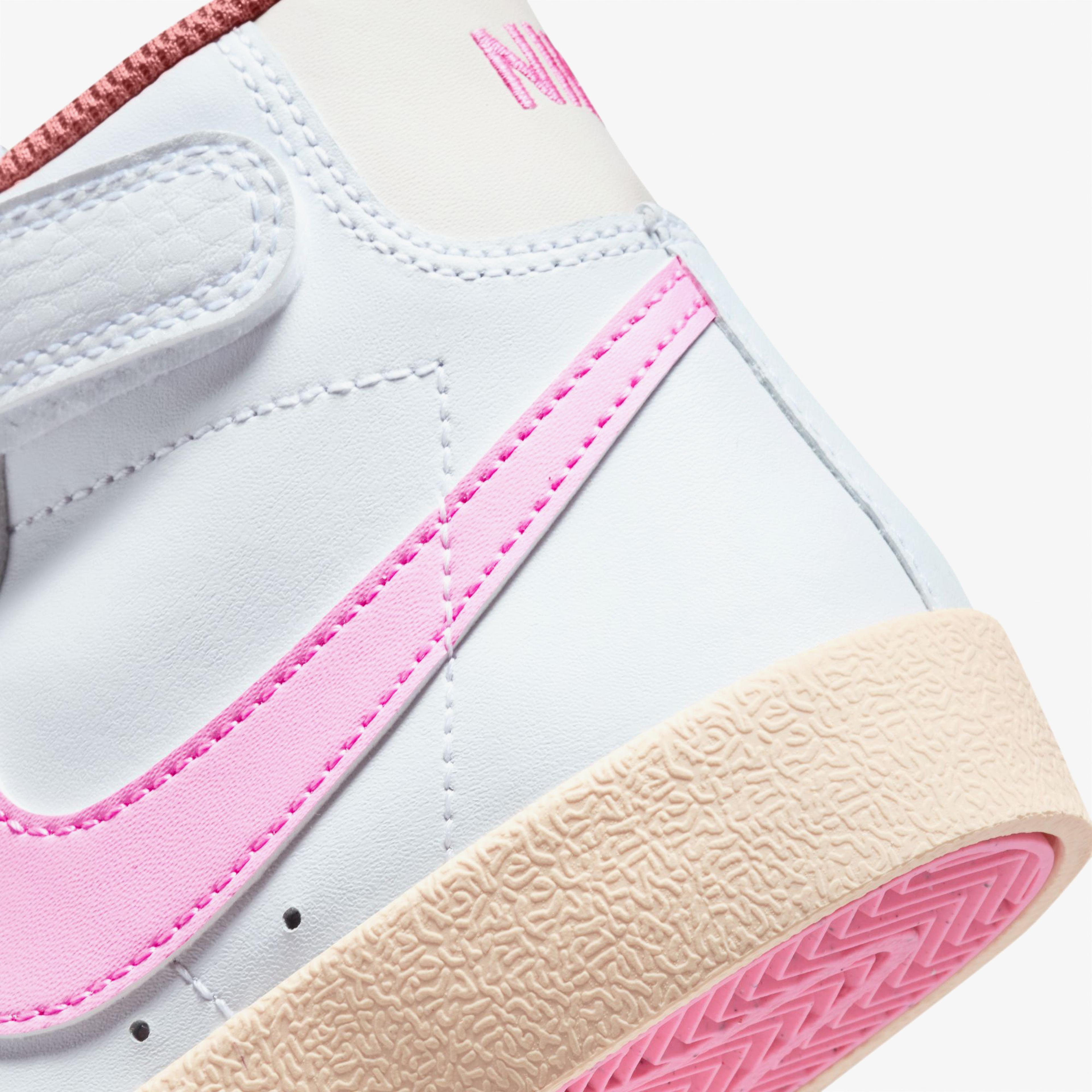 Nike Blazer Mid 77 Vintage Nas Çocuk Beyaz/Pembe Spor Ayakkabı