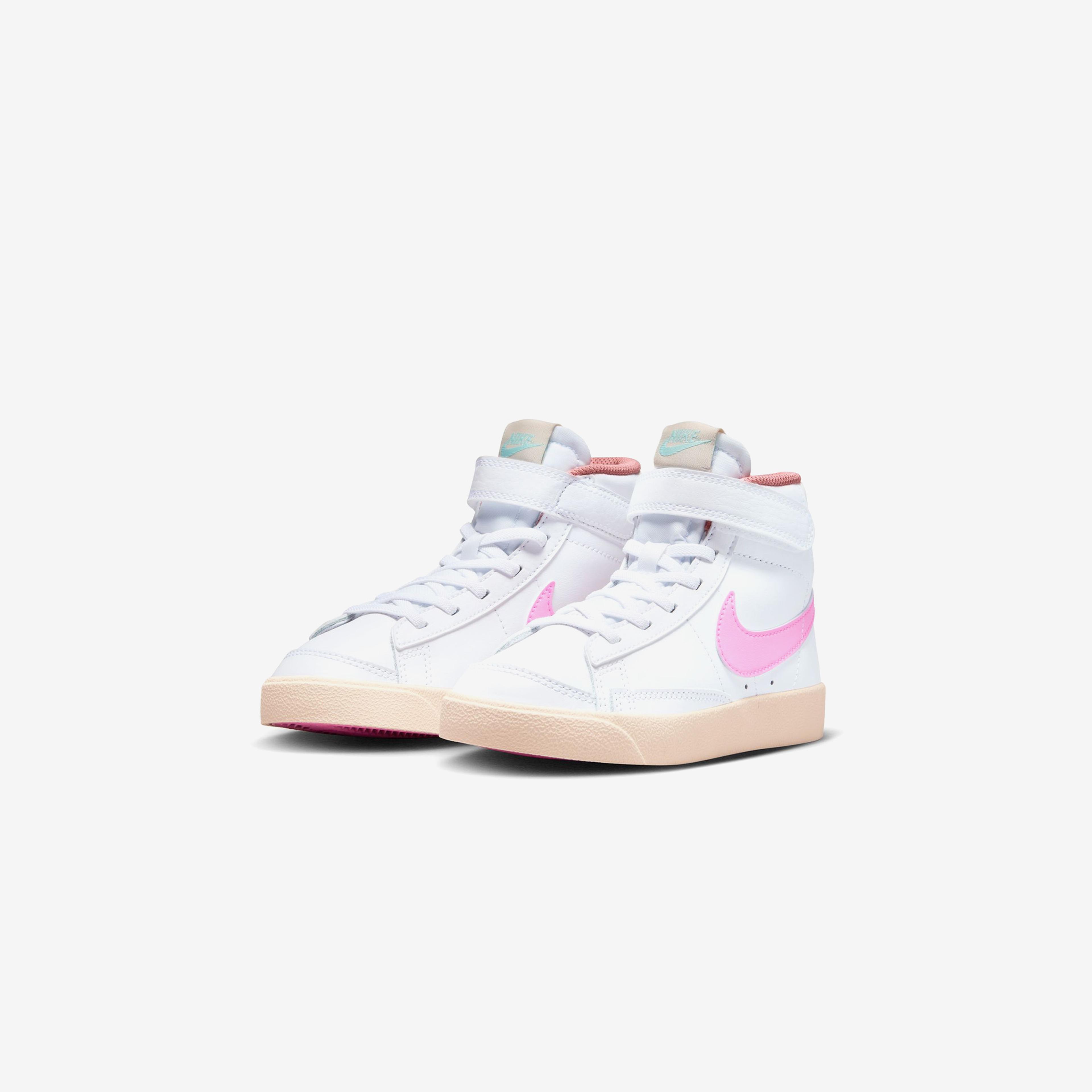Nike Blazer Mid 77 Vintage Nas Çocuk Beyaz/Pembe Spor Ayakkabı