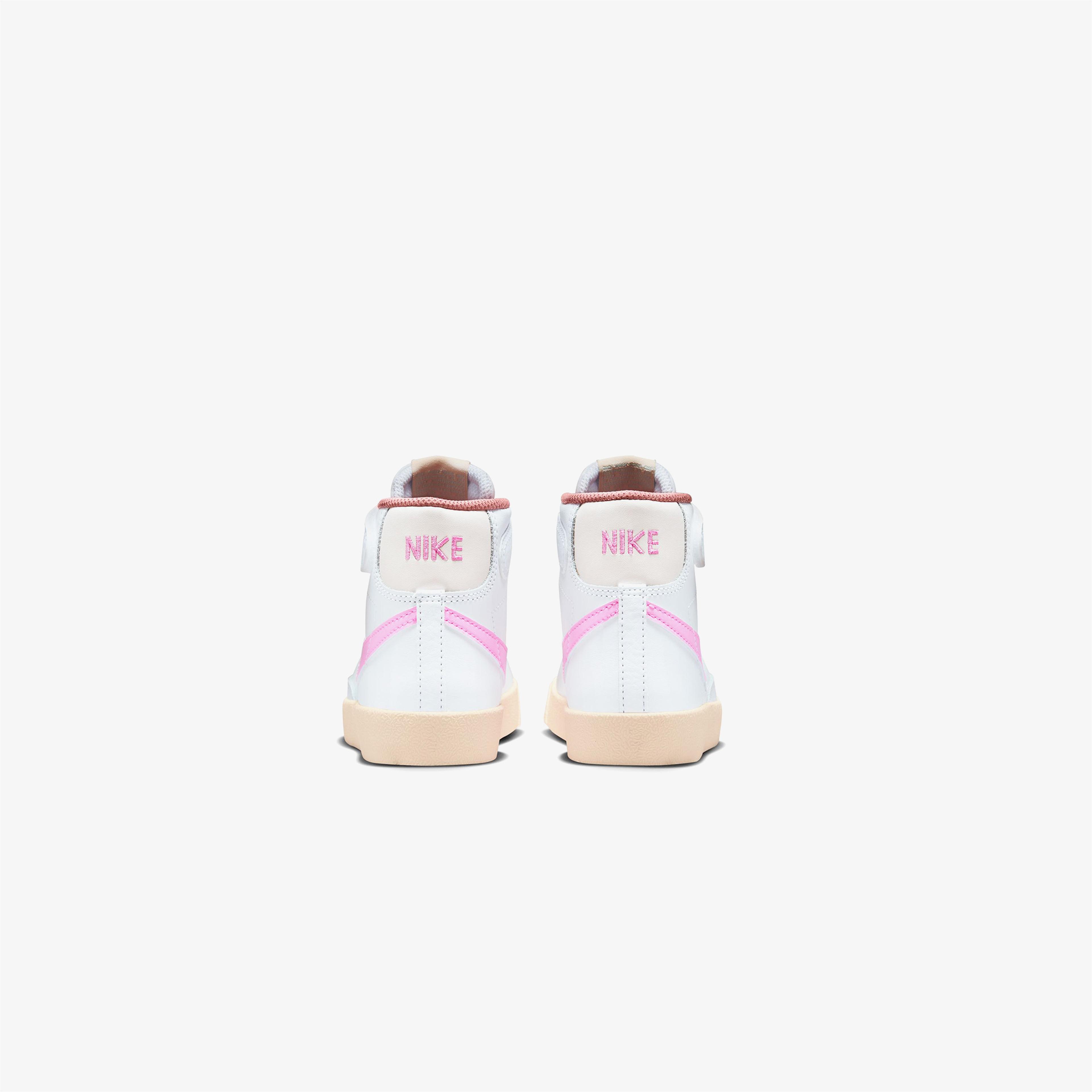Nike Blazer Mid 77 Vintage Nas Çocuk Beyaz/Pembe Spor Ayakkabı